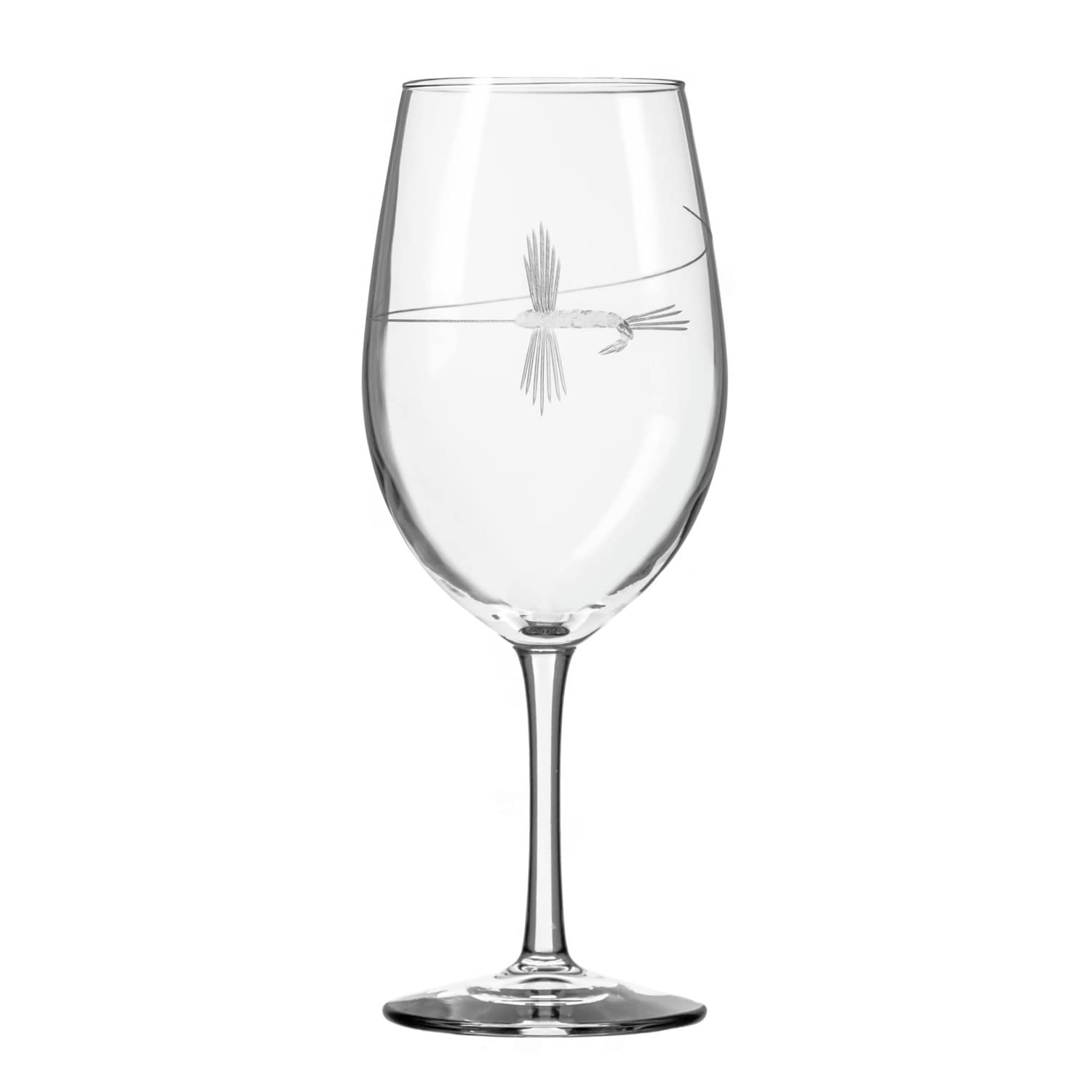 Rolf Glass Premium 18oz Fly Fishing Wine Glasses Set of 4 - Lead-Free Crystal Outdoor Drinking Cups for Camping, Hiking & Home Entertaining - Handcrafted in USA