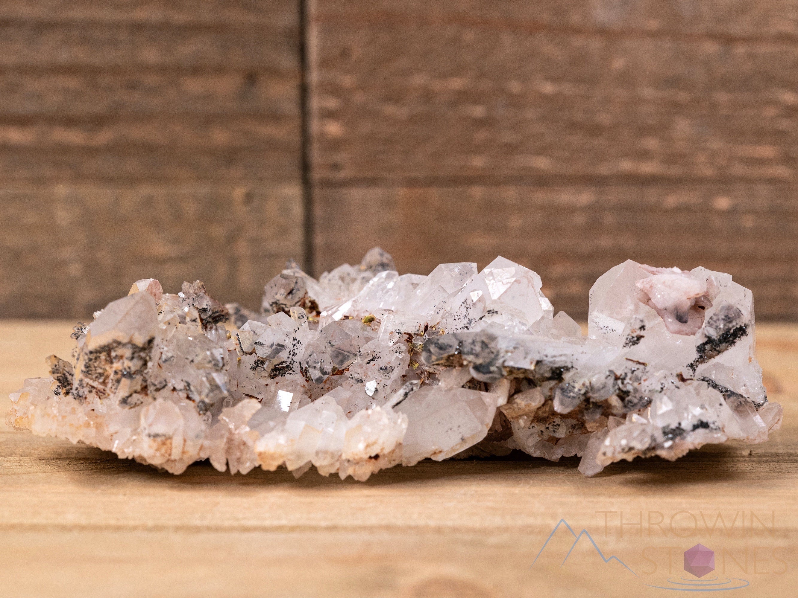 Messina Quartz with Hematite, Epidote, Piemontite - Natural Raw Crystal Cluster | Healing Stones Collection, Housewarming Gift, Home & Office Decor | Perfect for Meditation, Reiki & Spiritual Healing