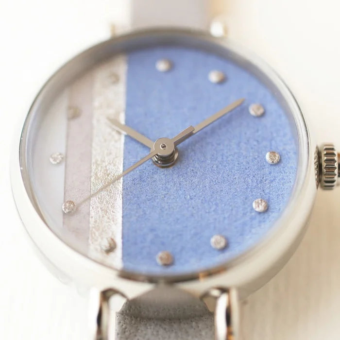 Elegant Women's Wristwatch - Dayflower Blue Japanese Handmade Watch for Women | Perfect for Office, Date Night & Special Occasions