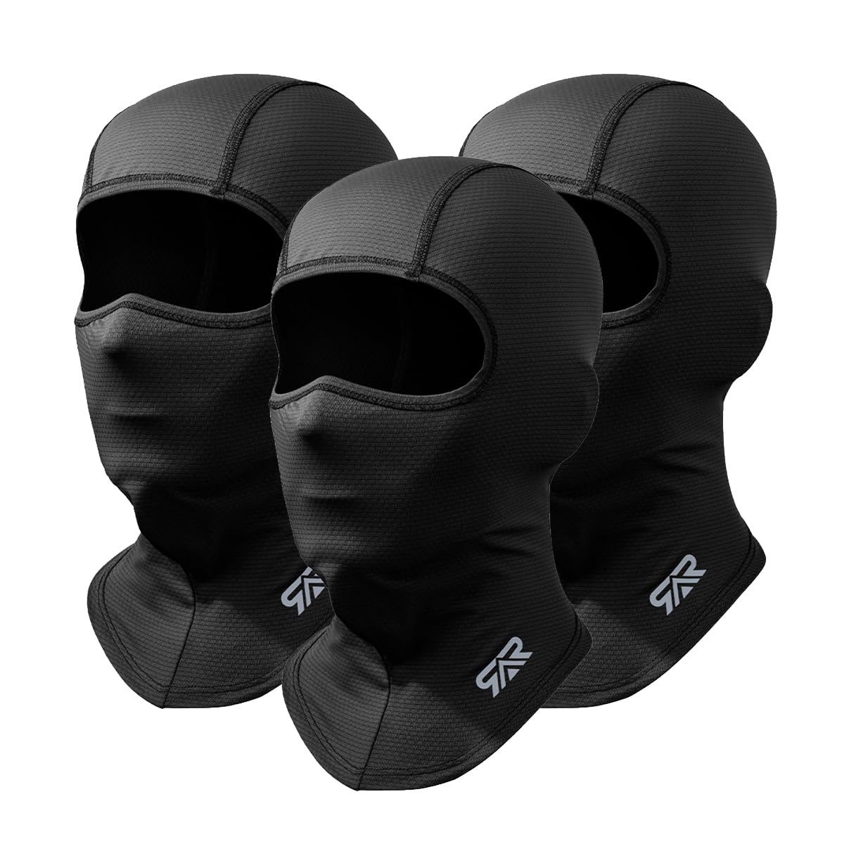 3-Pack Breathable Balaclava Face Mask for Men & Women - UV Sun Protection, Motorcycle Riding, Skiing, Hiking & Outdoor Sports - Full Face Cover for All Seasons