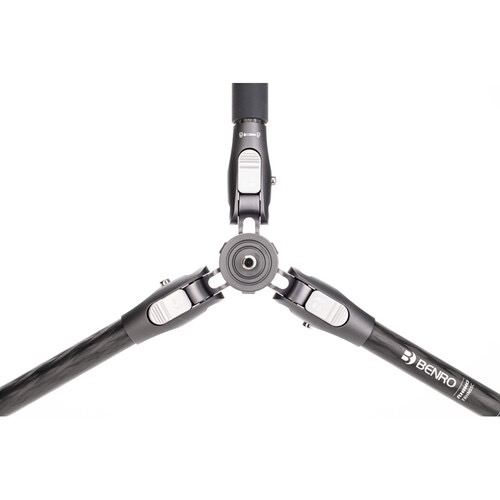 Benro Rhino Carbon Fiber Zero Series Tripod & Monopod with VX20 Ballhead - 5-Section Twist Lock Legs, Lightweight & Durable for Travel, Photography, and Videography - Includes Padded Carrying Case