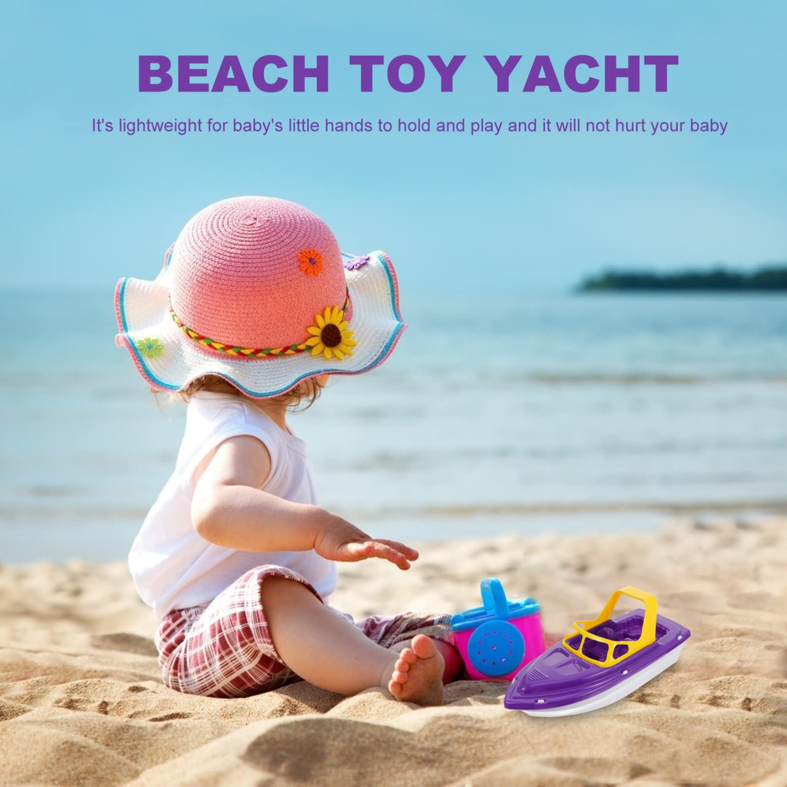 **1pc Kids Bath Boat Toy - Plastic Floating Sailboat for Pool, Bathtub & Beach - Summer Water Play & Birthday Gift for Toddlers (Perfect for Outdoor Water Games & Indoor Bath Time Fun)**