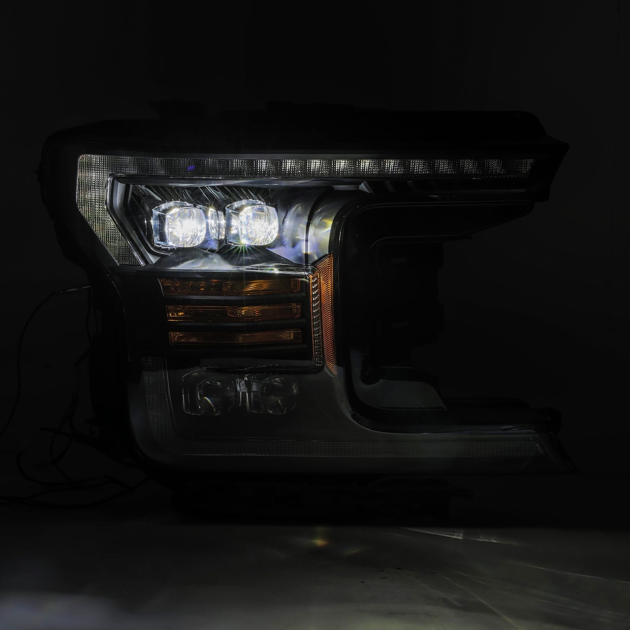 18 20 Ford F150 NOVA Series LED Projector Headlights - Black Housing High Performance Headlamps for Off-Road & Night Driving