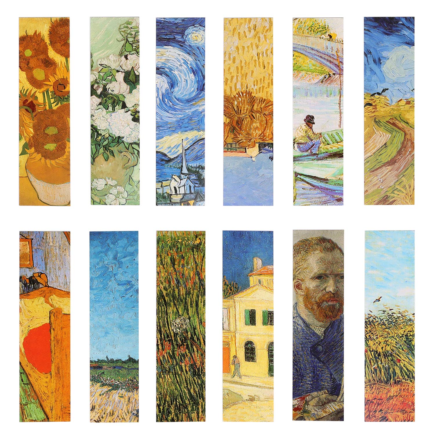 30PCs Elegant Oil Painting Bookmarks Set - Unique Gifts for Book Lovers, Women & Men - Perfect for Reading, Journaling & Book Club Accessories