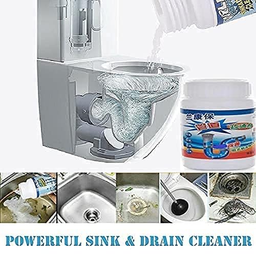 **Powerful Sink & Drain Cleaner Powder - Fast Unclogging for Kitchen & Toilet Pipes - 110g Pack (1 Pack) - Ideal for Hair, Grease, and Food Waste Removal**