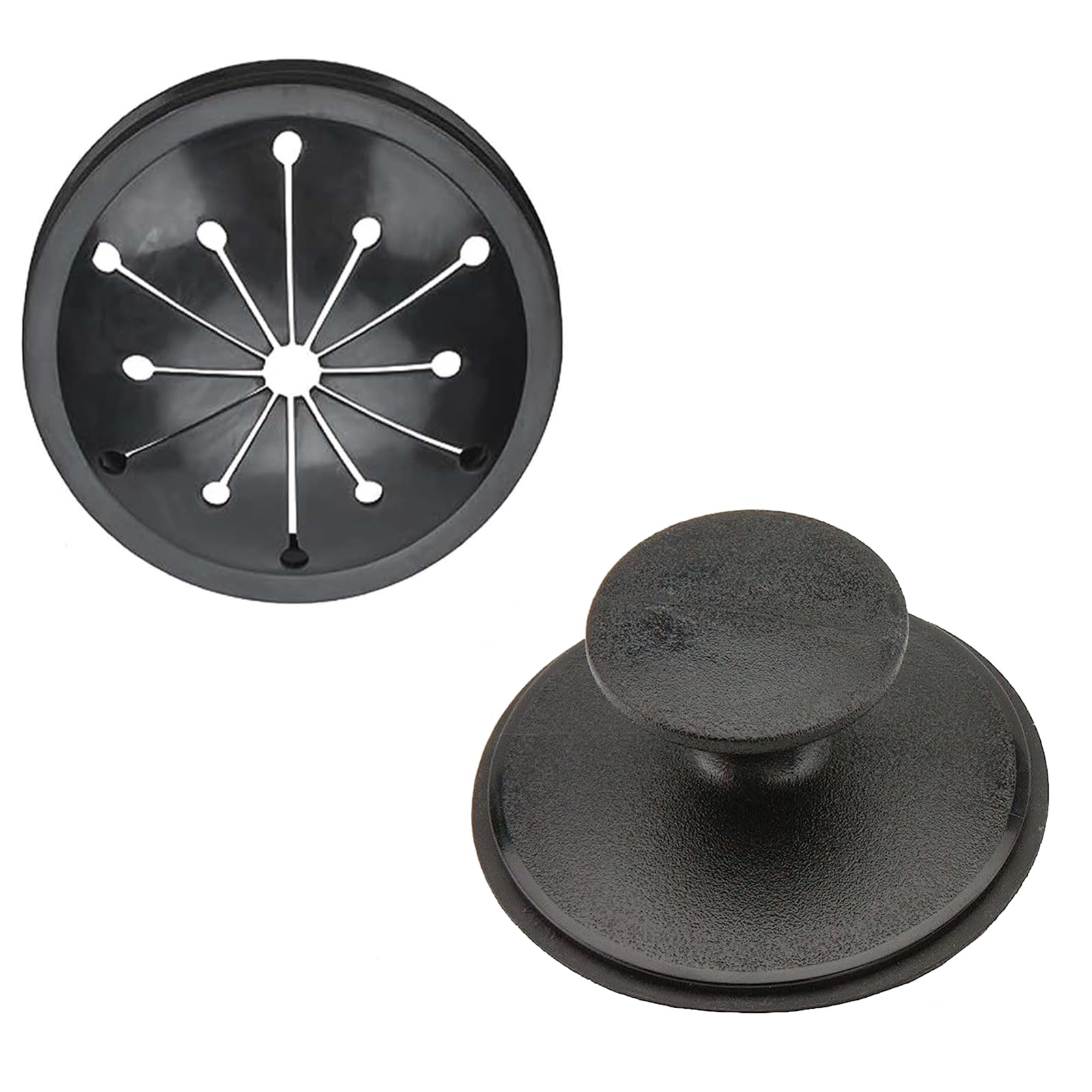 3-1/8 Inch Kitchen Sink Drain Splash Guard with Stopper - Multi-Functional Garbage Disposal Splash Protector for GE, Whirlaway, Sinkmaster & Waste King - Prevent Water Splashes & Food Debris in Your Kitchen Sink