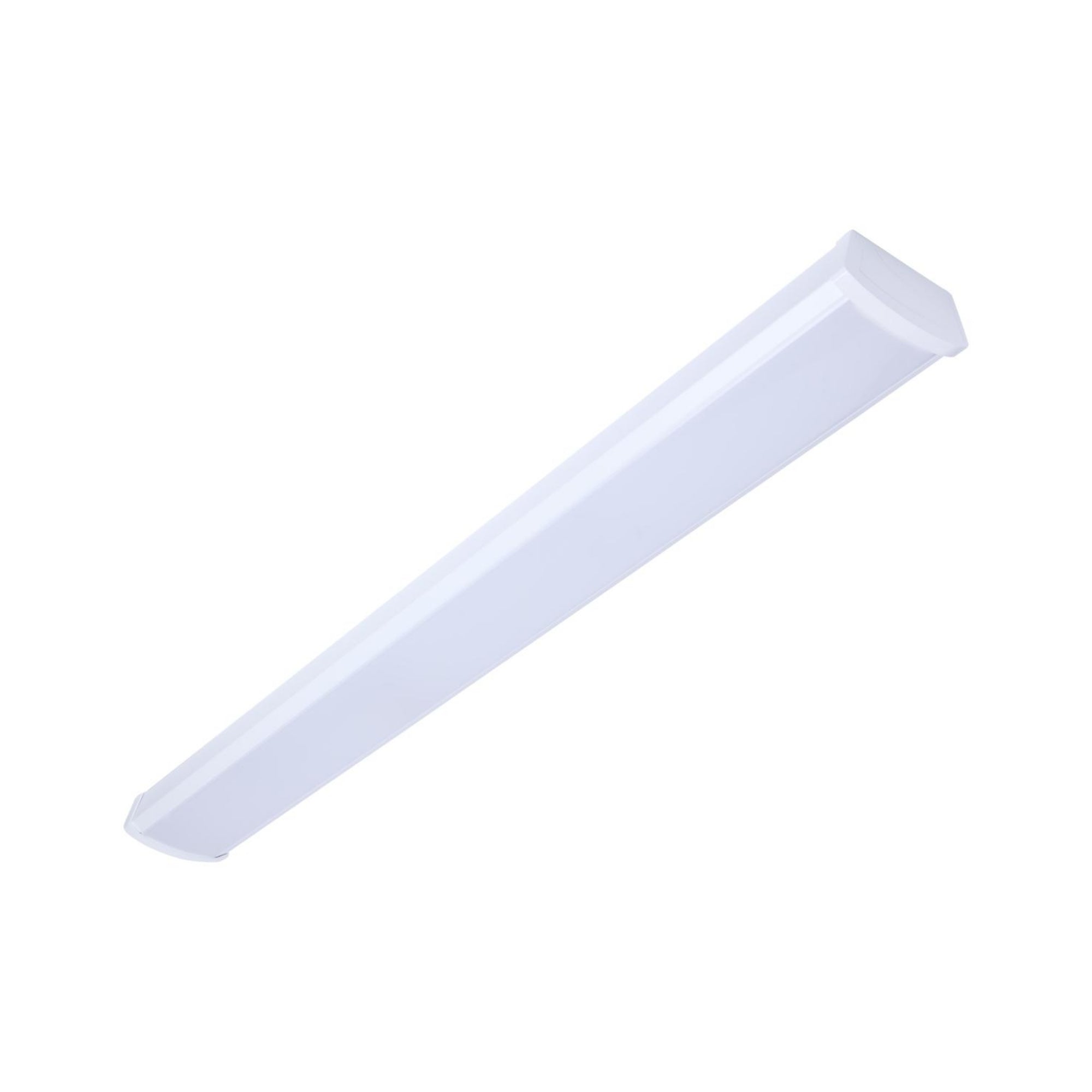 4ft LED Ceiling Wrap Light Fixture - 39W 3400 Lumens - Selectable CCT 3000K/4000K/5000K - 120-277V Dimmable - Energy Saving Office Lighting for Warehouse, Garage & Commercial Spaces