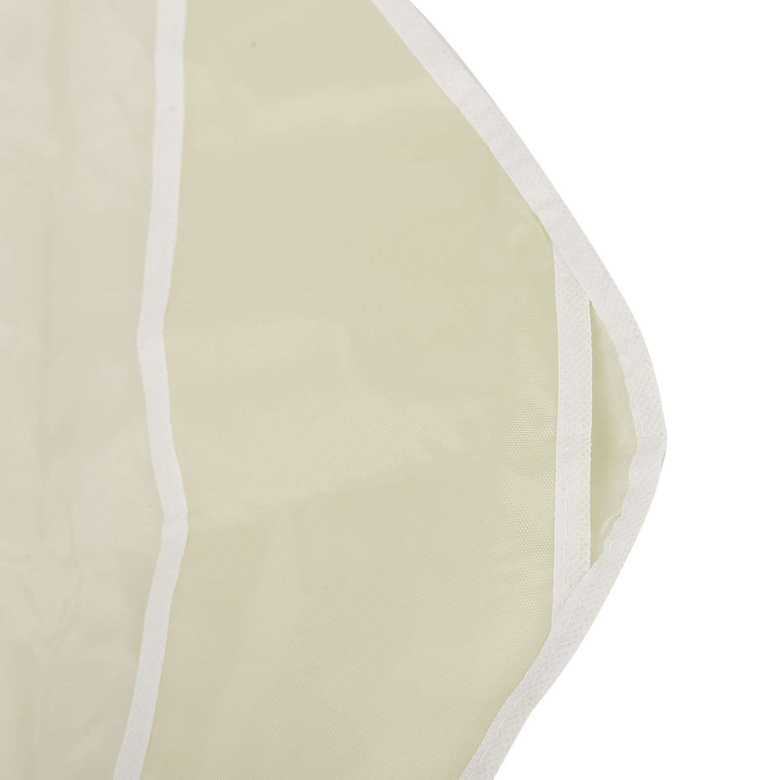 Multi-Pocket Underwear Hanging Organizer - 16 Clear Storage Bags for Socks, Bras & Clothes | Space-Saving Closet Organizer for Bedroom & Dorm | Beige Fabric Hanging Shelf for Wardrobe Organization