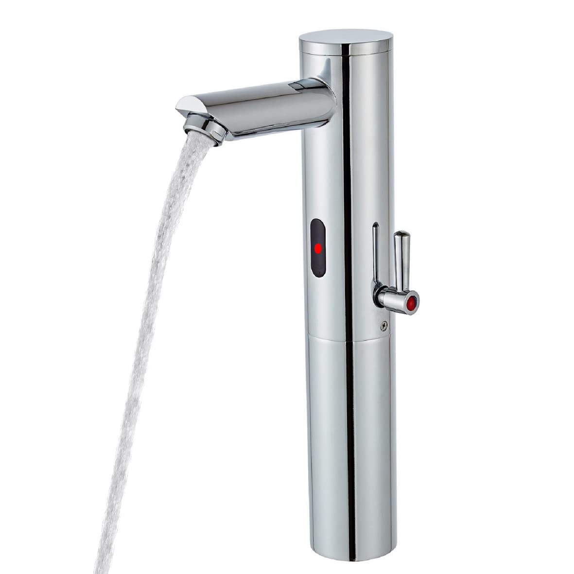 Touchless Bathroom Sink Faucet - Automatic Sensor Hands-Free Tall Basin Faucet with Single Handle Motion Control in Chrome Finish | Perfect for Modern Homes, Public Restrooms & Water Conservation