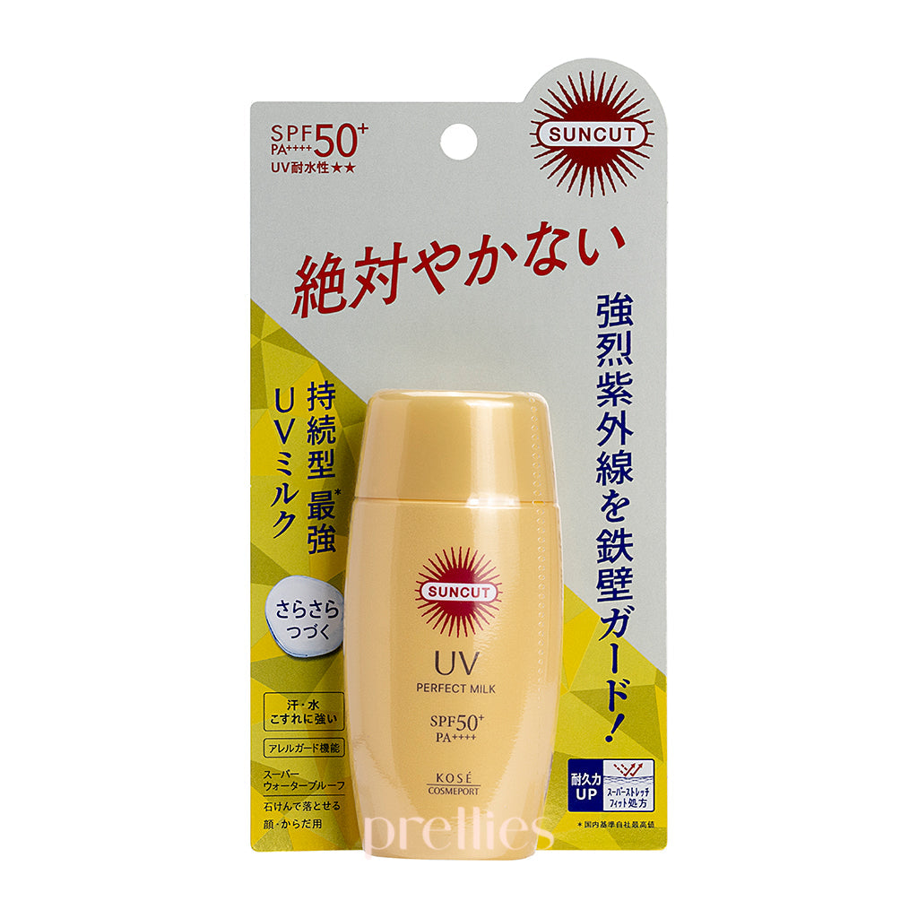 KOSE Suncut UV Protect Spray SPF50+ PA++++ 90g - Sunscreen for Face & Body, Water Resistant, Lightweight White Formula - Perfect for Beach, Swimming & Outdoor Activities