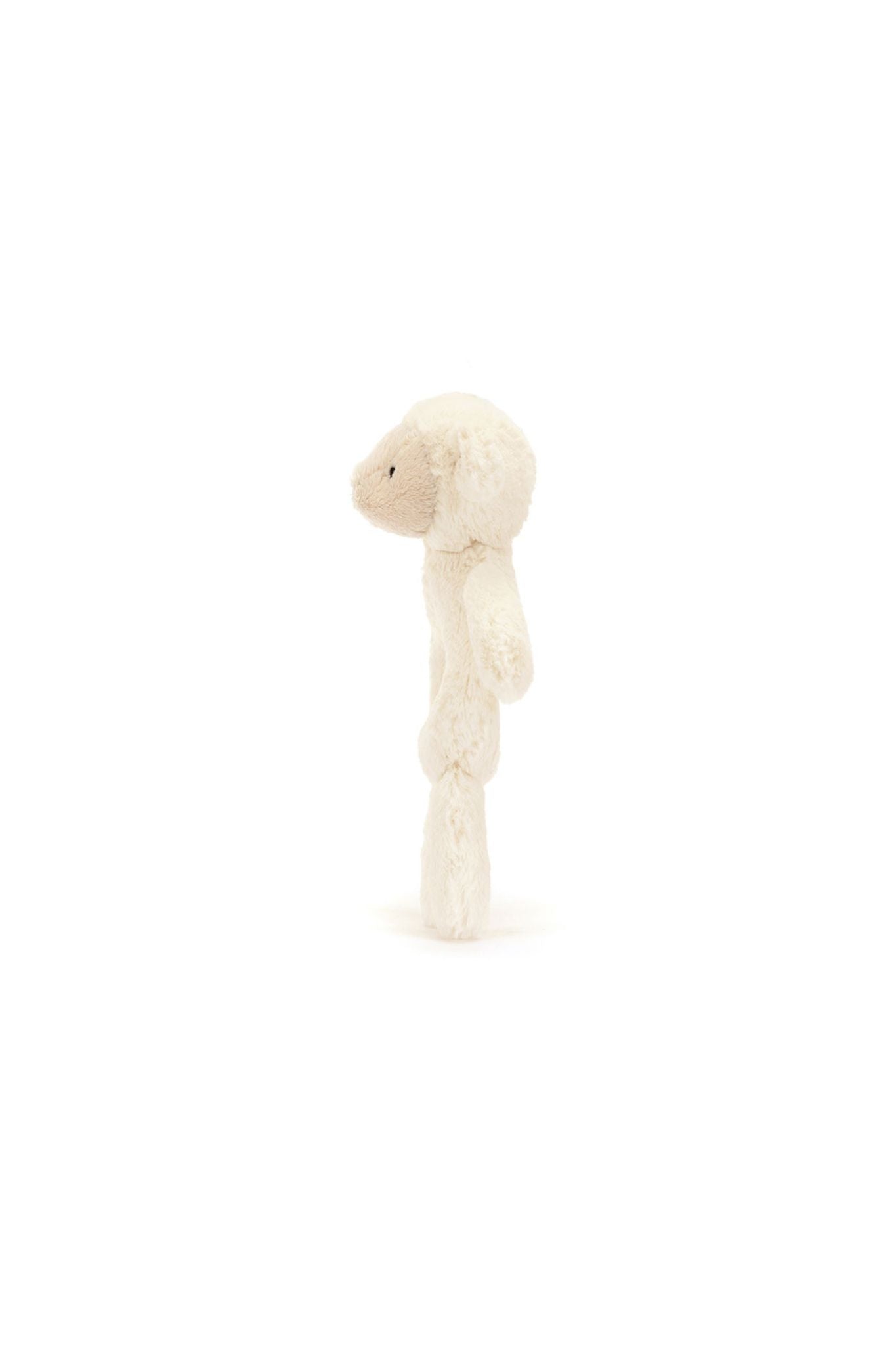Bashful Lamb Ring Rattle by Jellycat - Soft Baby Teether Toy for Newborns & Infants | Perfect for Soothing, Sensory Play & Early Development