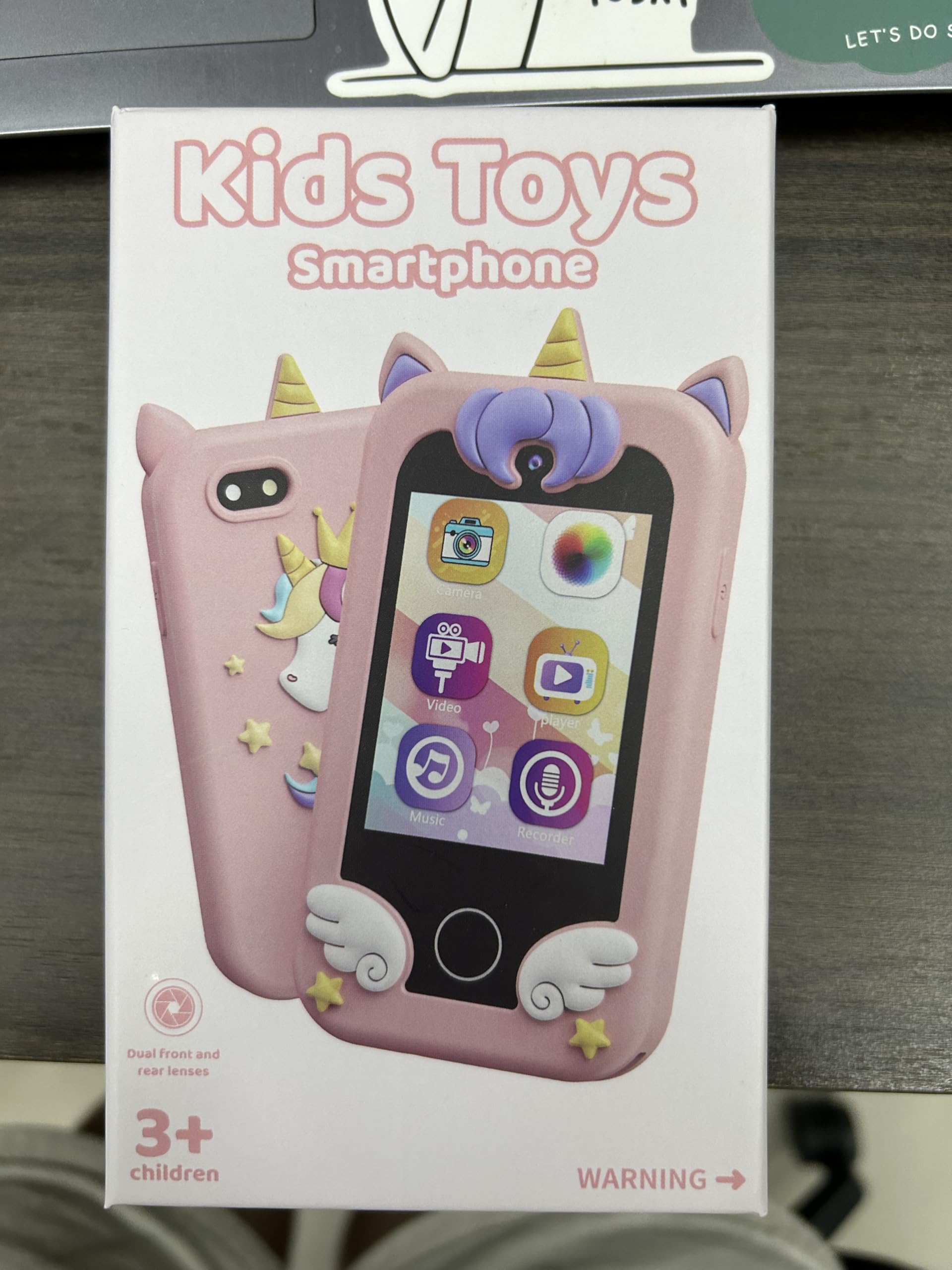 UCIDCI Kids Smart Phone Toy for Girls & Boys Ages 3-7 - Educational Learning Games, Dual Camera, MP3 Music Player - Perfect Christmas & Birthday Gift for Toddlers - Great for Travel, Home Play & Early Learning Development
