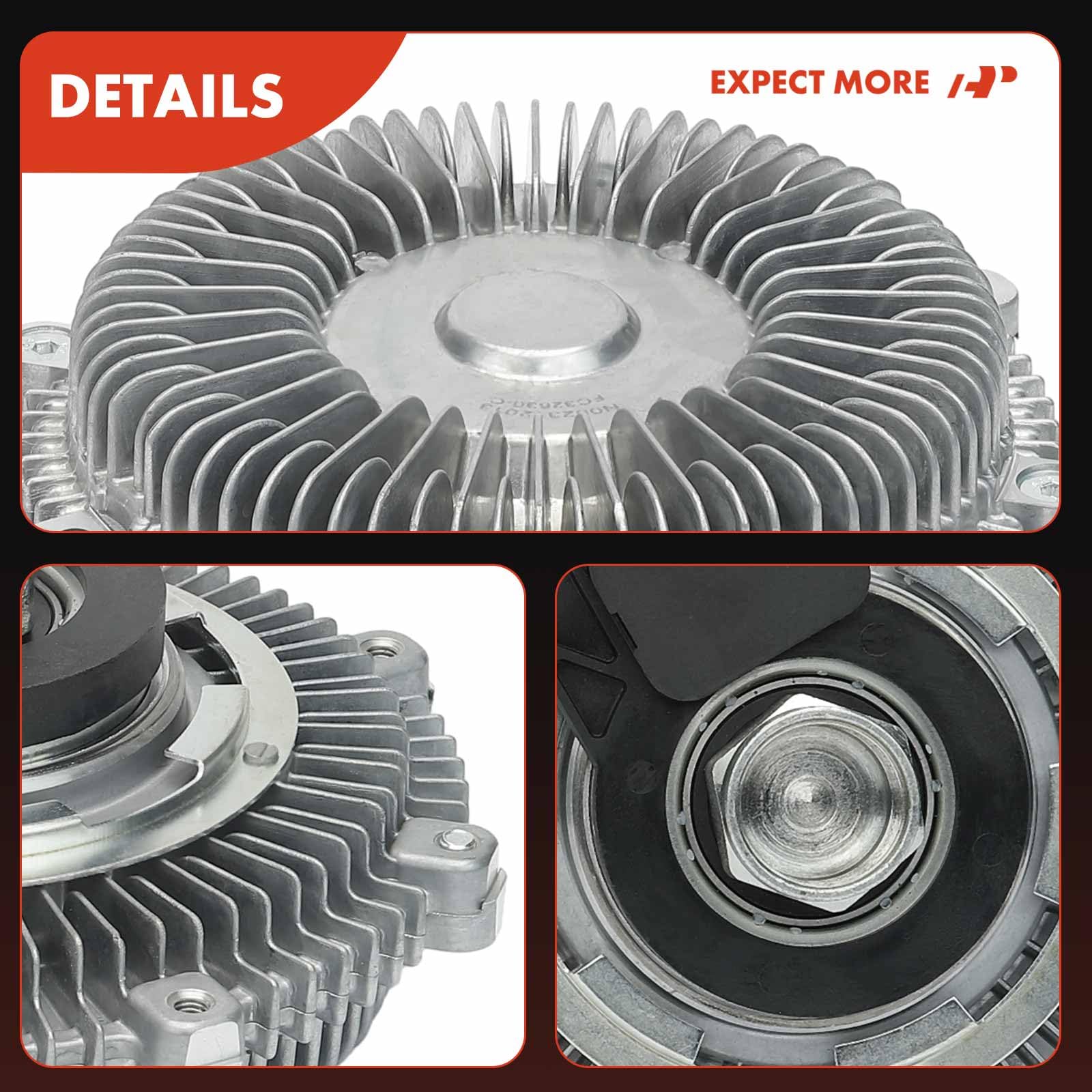 Premium Electronic Radiator Cooling Fan Clutch for Ford Explorer 2006-2010, Explorer Sport Trac 2007-2010 & Mercury Mountaineer 2006-2010 | 4.0L 4.6L V6 V8 Engine | Heavy Duty Replacement Part for Off-Road & Towing | Perfect for Summer Driving & Overheating Prevention