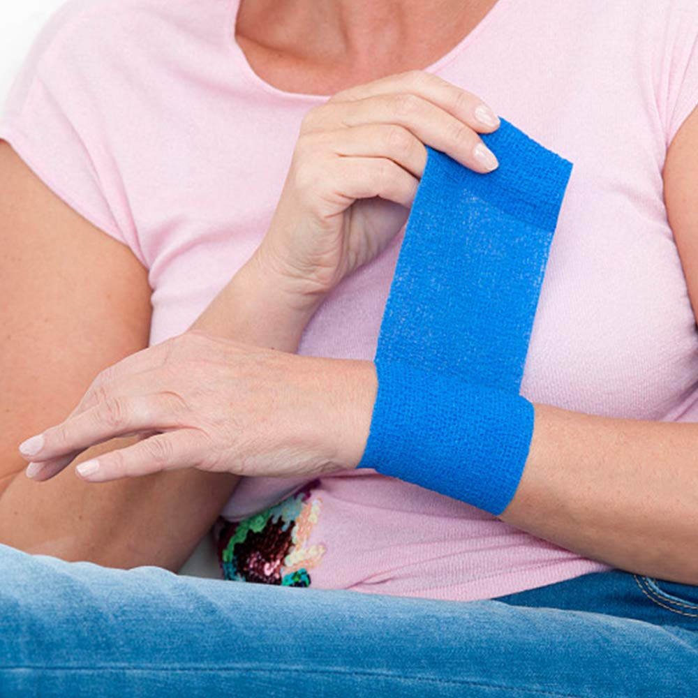 DE Rainbow Athletic Tape - 12 Pack Self Adhesive Cohesive Wrap Bandage (2