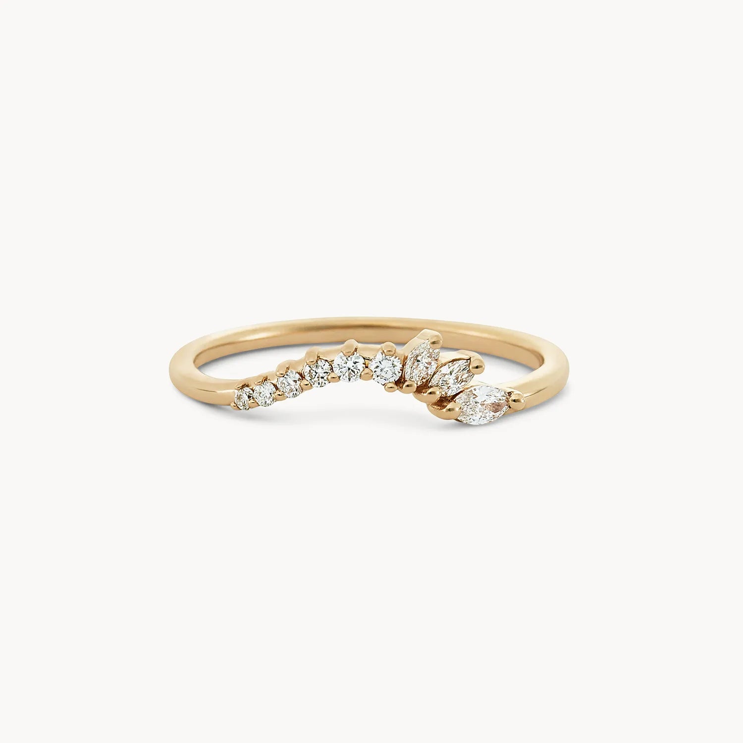 14K Yellow Gold Diamond Band Ring for Women - Elegant Wedding, Engagement, or Anniversary Jewelry Gift - Perfect for Special Occasions & Everyday Wear