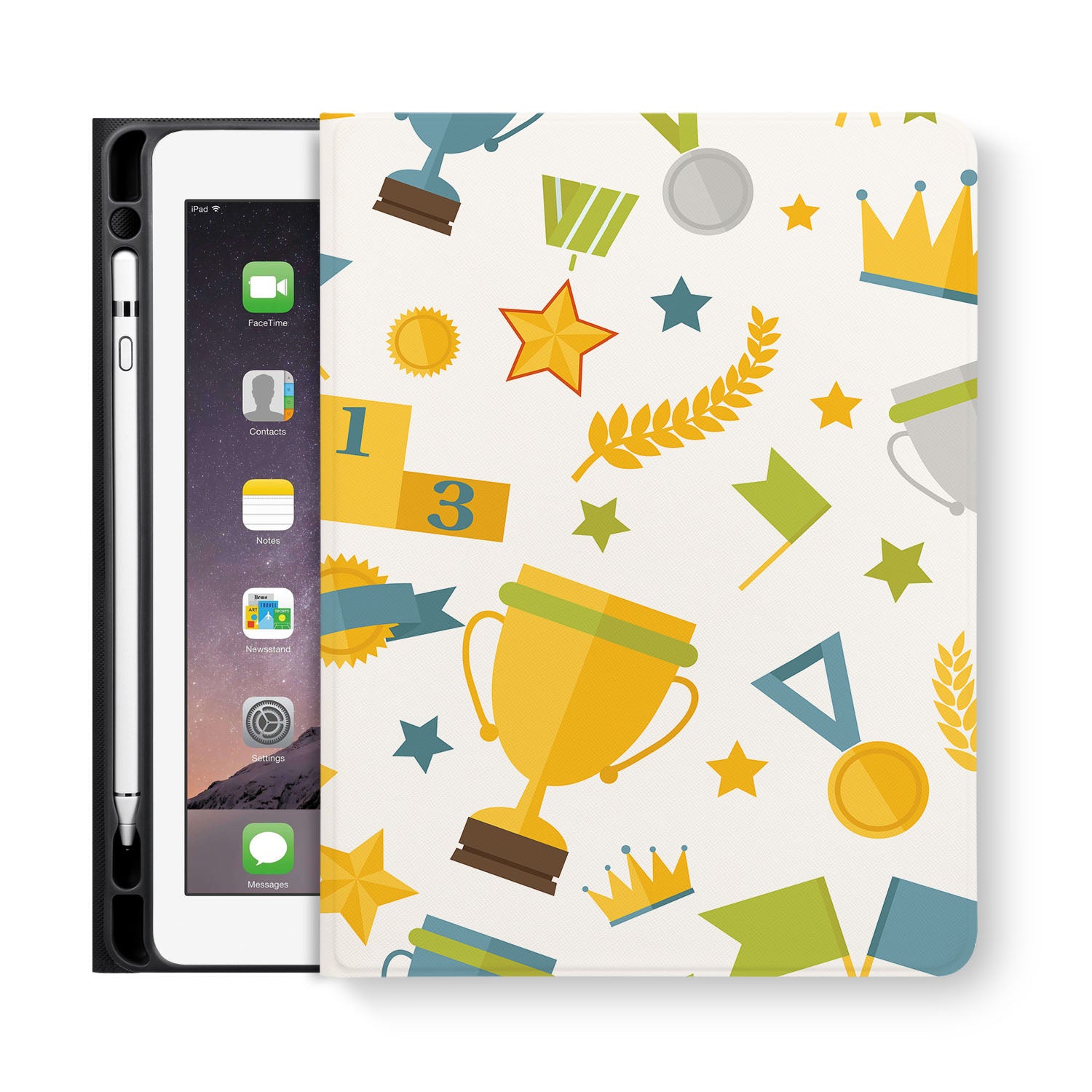 Premium iPad Folio Case with Auto Sleep/Wake - Slim Protective Cover for iPad (6th/7th/8th/9th Gen) - Perfect for Work, School & Travel - Multiple Color Options Available