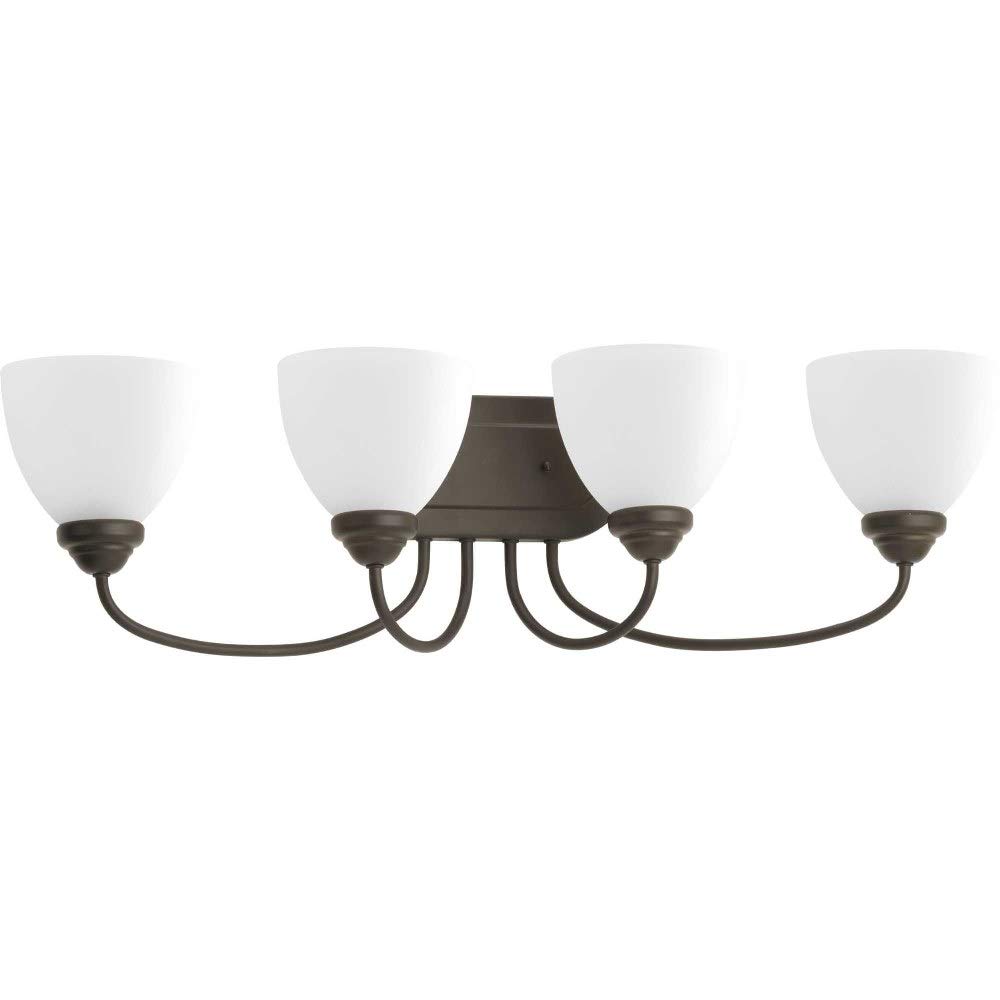 Progress Lighting P2928-20 Heart Bath & Vanity Light Fixture in Antique Bronze Finish - Perfect for Bathroom Vanity, Powder Room, and Dressing Area Lighting
