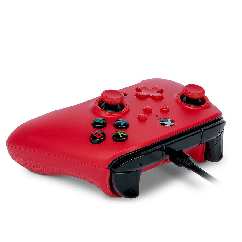 PowerA Wired Controller for Xbox Series X|S - Red | Enhanced Gaming Experience for Xbox Series X and S Consoles
