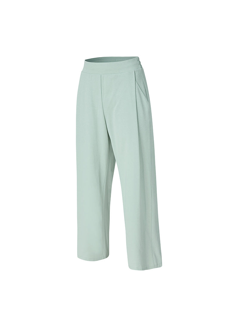 Ecodex All Banding Semi Wide Pants for Women - Comfortable Stretch High Waist Trousers | Perfect for Office, Travel & Casual Wear