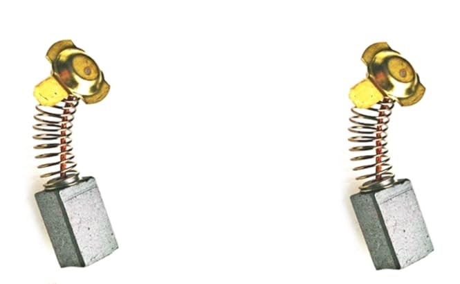 Carbon Brushes Compatible with Circular Saw & Router - Replacement Parts for Power Tools - Perfect for Woodworking, DIY Projects, and Home Repairs