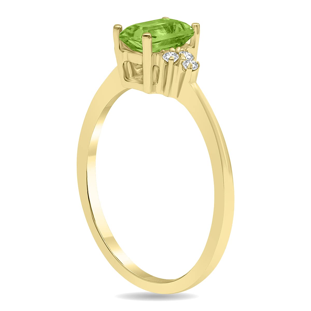 10K Yellow Gold Gemstone & Diamond Ring - Emerald, Sapphire, Blue Topaz, Amethyst | Elegant Jewelry for Women, Perfect for Engagement, Anniversary & Special Occasions