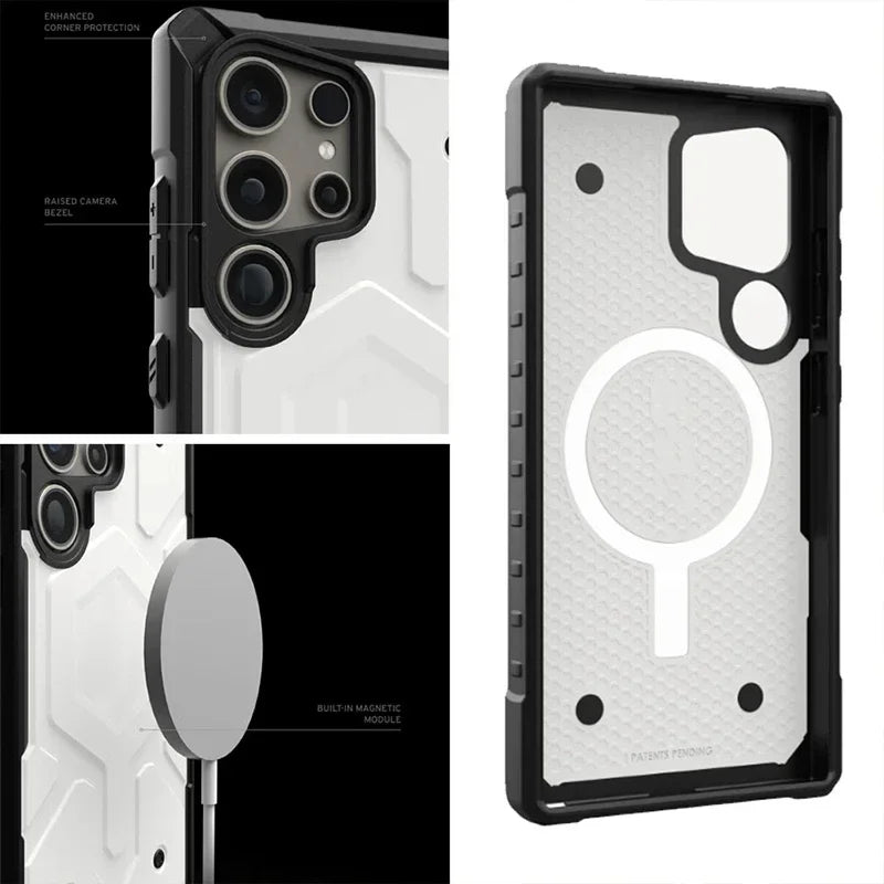 UAG Shockproof Galaxy S25 Ultra Magsafe Rugged Magnetic Case - Protective Cover for Samsung Galaxy S25 Ultra with Strong Magnets - Perfect for Outdoor Adventures, Work & Daily Use
