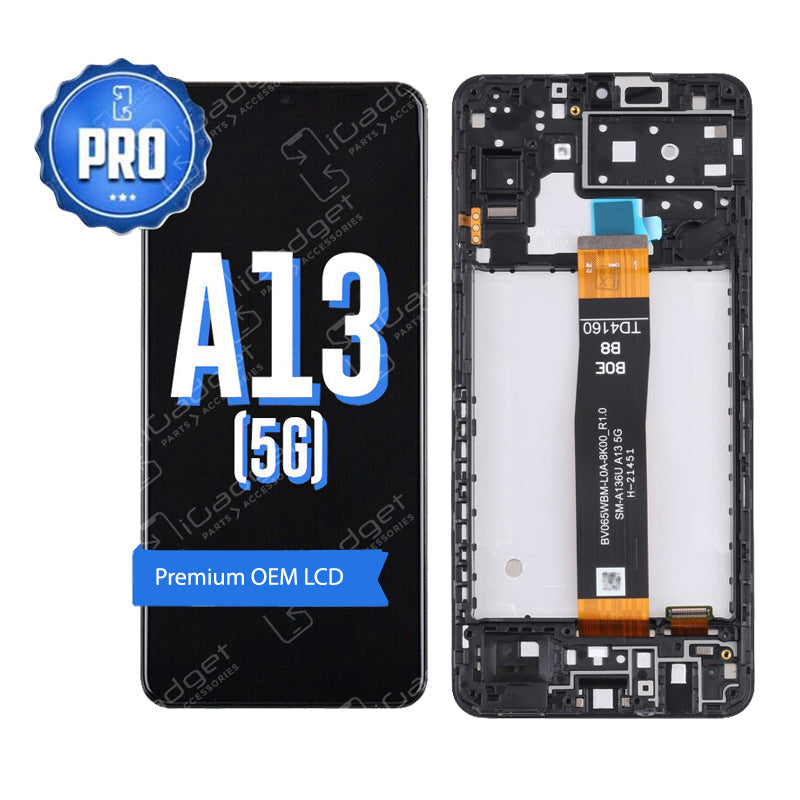 Samsung Galaxy A13 5G LCD Screen Replacement with Digitizer & Middle Frame - OEM Quality | DIY Phone Repair Kit for Cracked or Damaged Display