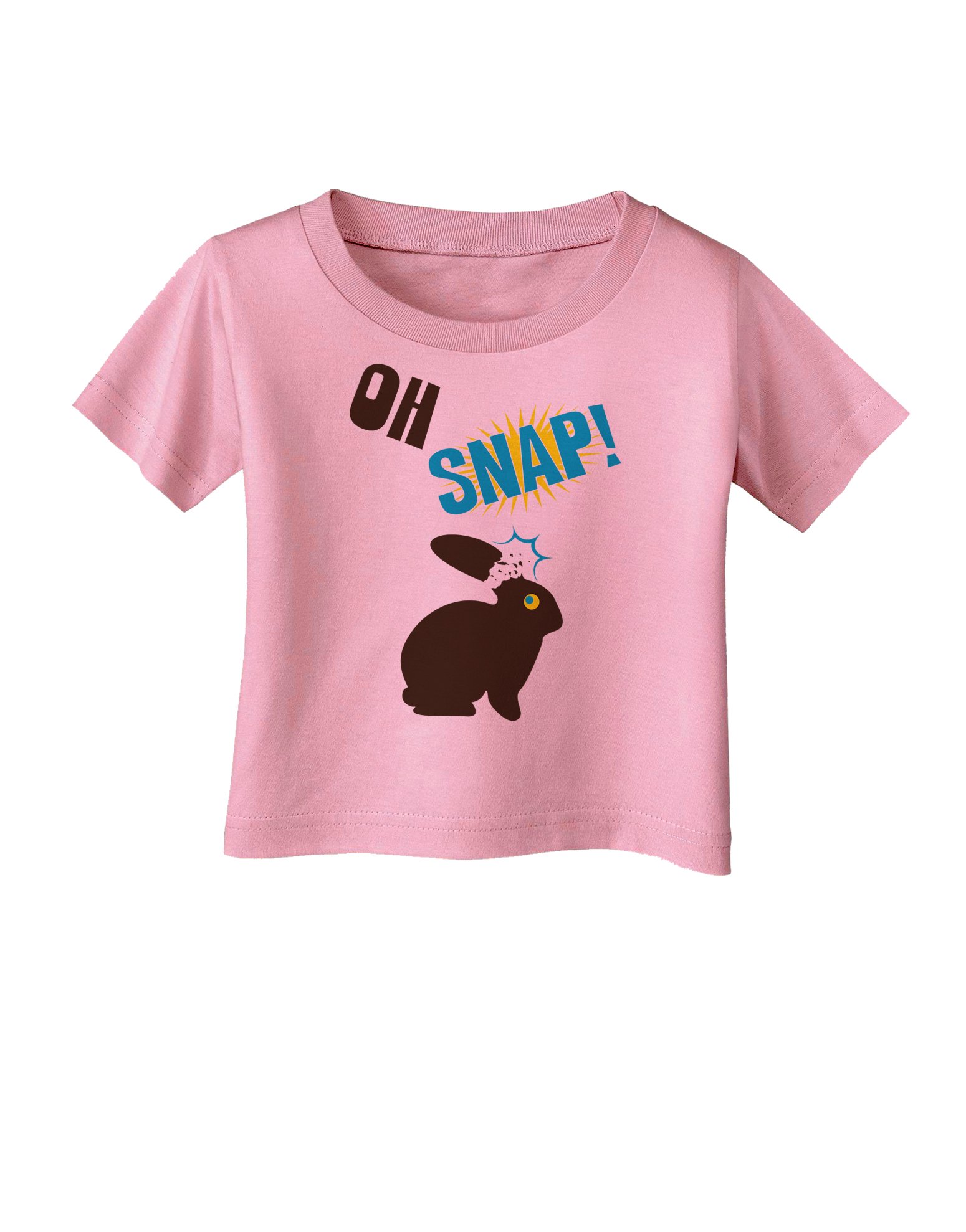 TOOLOUD Oh Snap Chocolate Easter Bunny Infant T-Shirt - Cute Baby Outfit for Easter, Holidays & Family Photos - Soft Cotton Tee for Boys & Girls