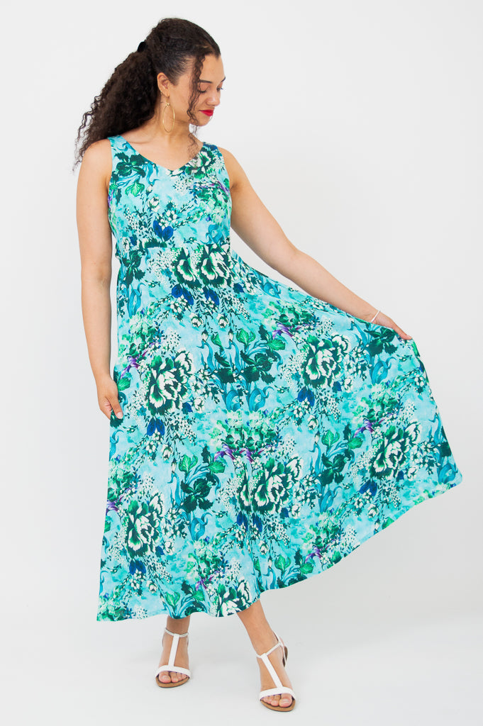 Enchanting Coraline Dress - Soft Linen Bamboo Blend for Women | Perfect for Summer Outfits, Beach Vacations & Boho Fashion