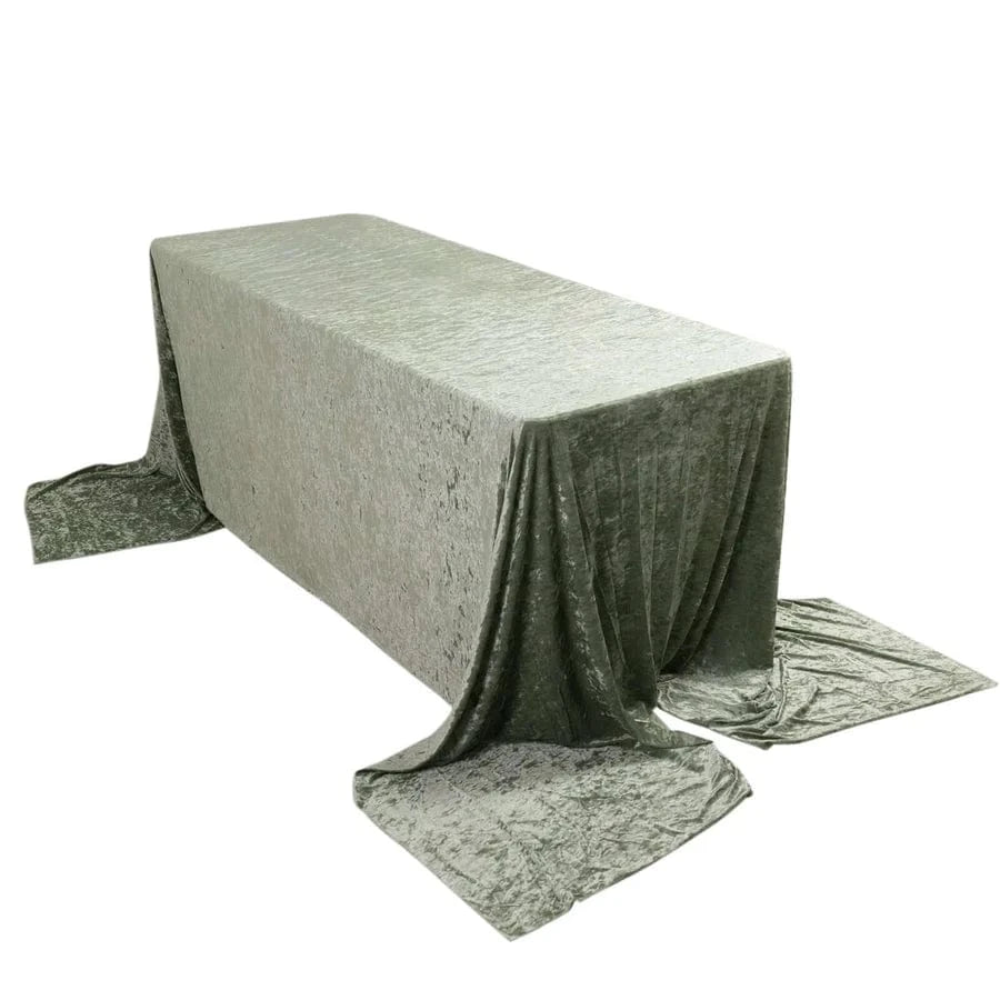 Premium Velvet Rectangular Tablecloth 90x156 Inches - Elegant Dining Table Cover for Weddings, Parties & Formal Events