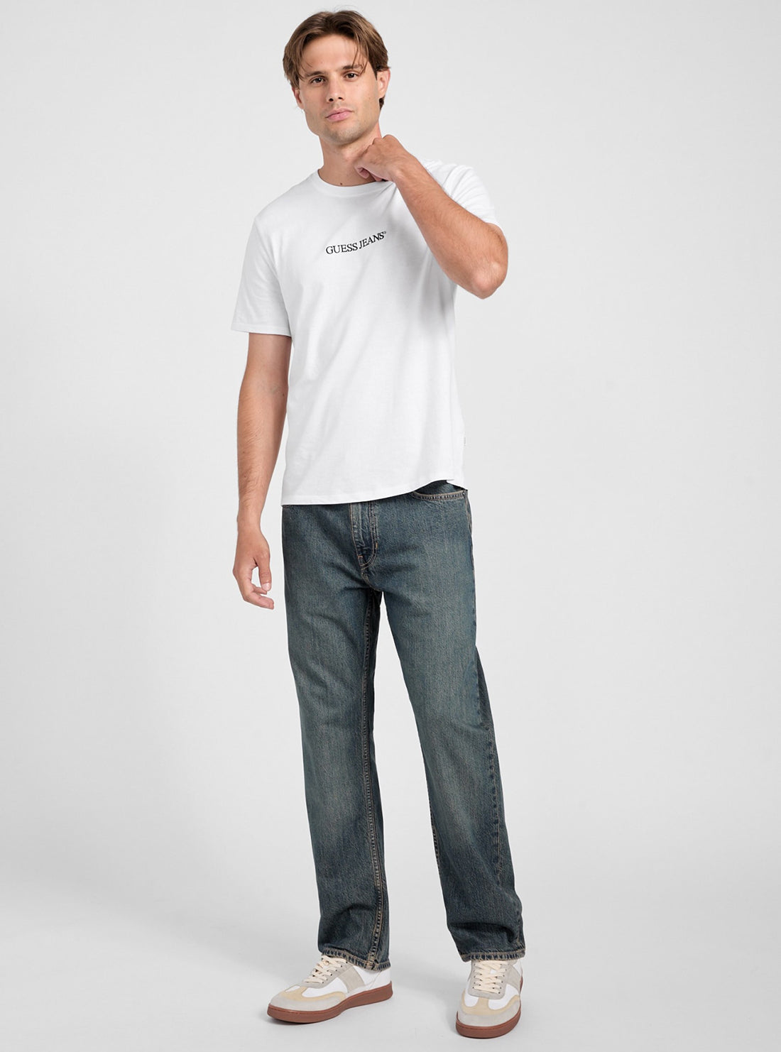 Guess G16 Straight Leg Jeans for Women - Classic Blue Denim Pants with Mid Rise & Stretch Comfort | Perfect for Casual Wear, Office & Weekend Outfits