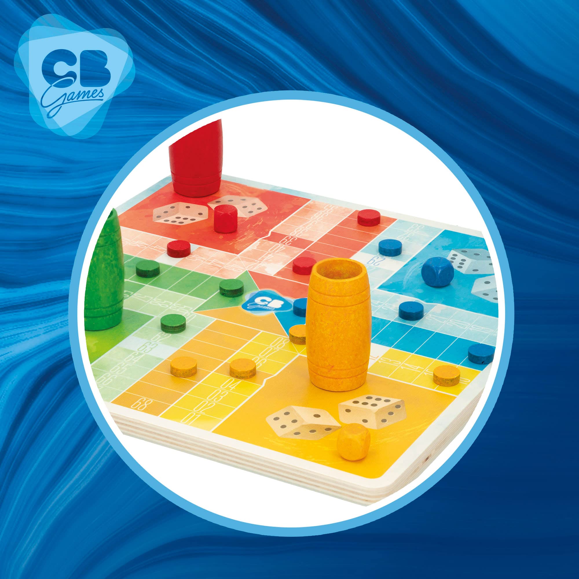 Wooden Parcheesi and Goose Board Game Set by ColorBaby - Classic Family Board Games for Kids & Adults - Perfect for Game Nights, Parties, and Indoor Family Fun
