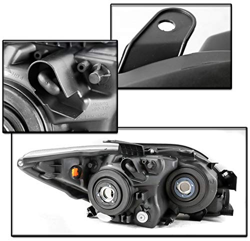 2005-2007 Scion tC Replacement Headlights - Black/Smoke Housing with 6.25
