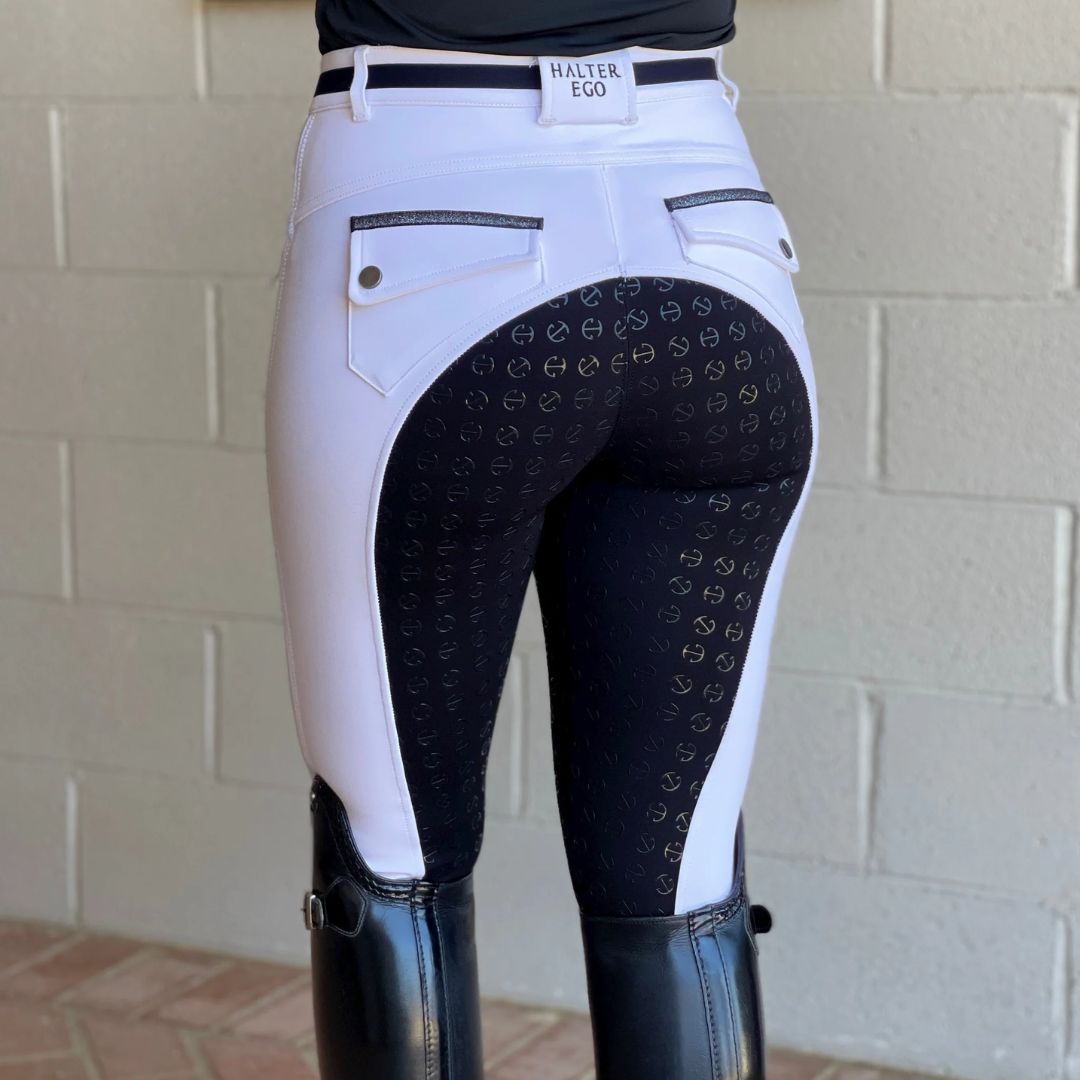 Halter Ego Kimberly Full Seat Breeches - Premium Equestrian Riding Pants for Women - Perfect for Show Jumping, Dressage & Horseback Riding