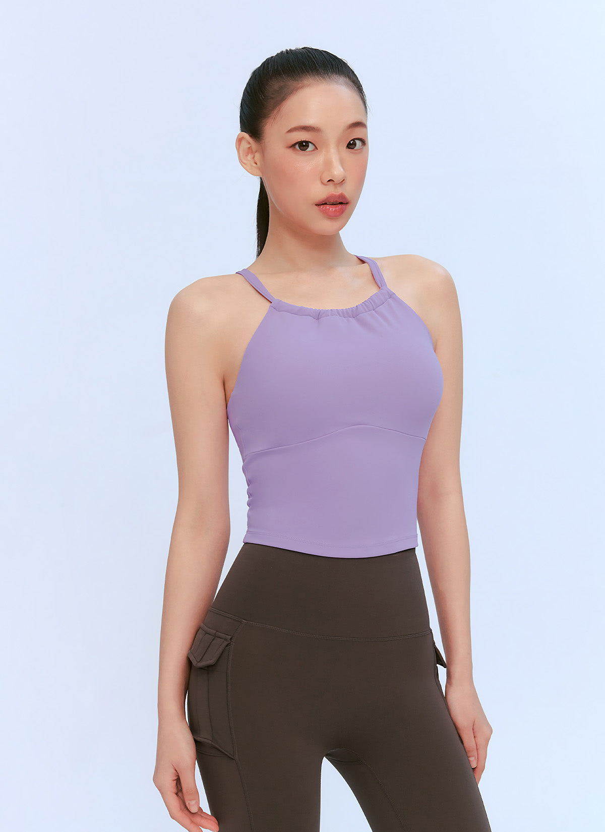 Black Label Power Rise Halter Neck Crop Top - Sexy Workout Tank Top for Women | Gym, Yoga & Summer Fashion | Perfect for Fitness, Running & Casual Wear
