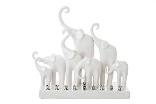 Handcrafted Ceramic Menorah with Elephant Design - Perfect for Hanukkah Celebrations & Home Decor
