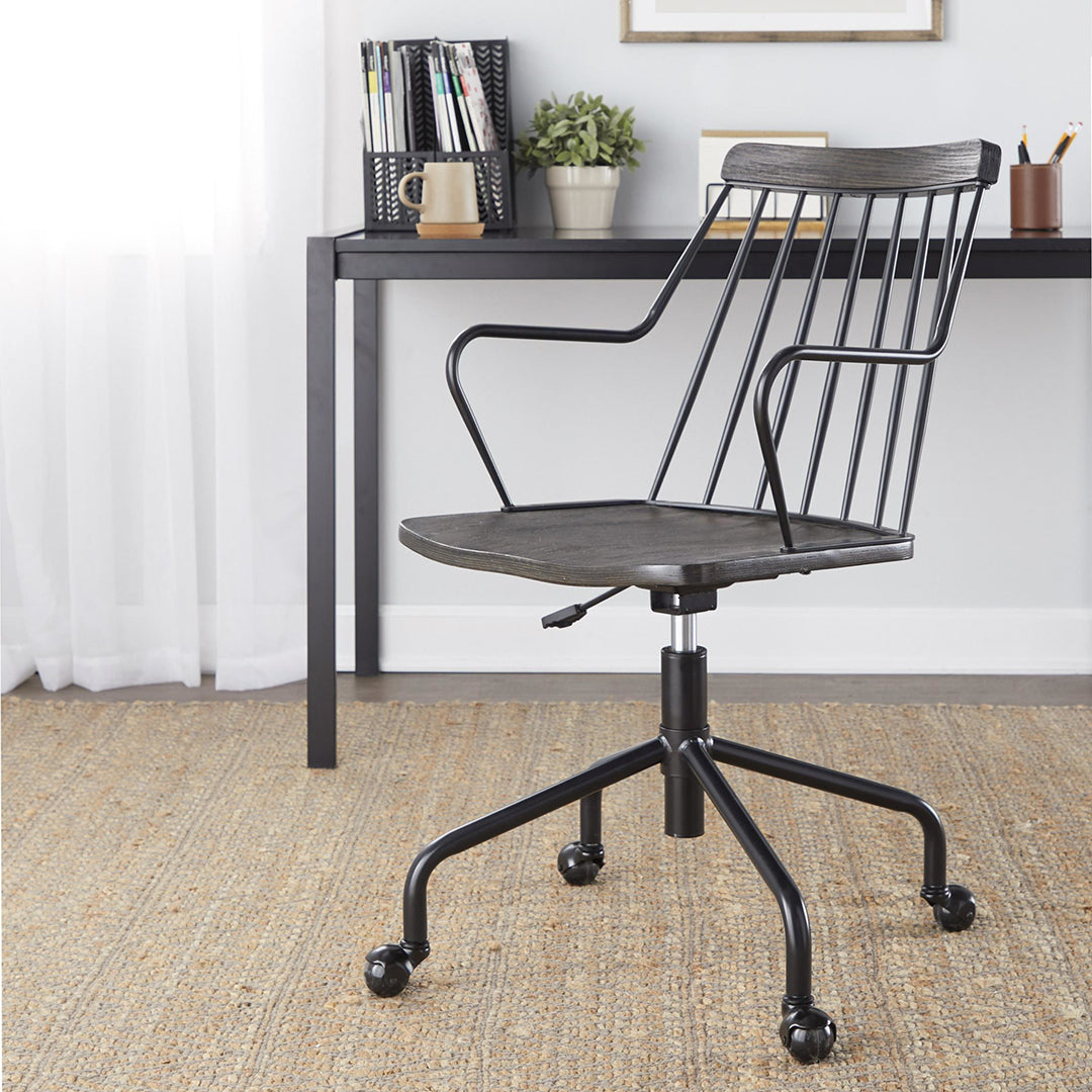 Premium Preston Office Chair - Ergonomic Mesh Back & Adjustable Height for Home & Office Workspaces - Ideal for Long Hours of Comfortable Sitting & Productivity