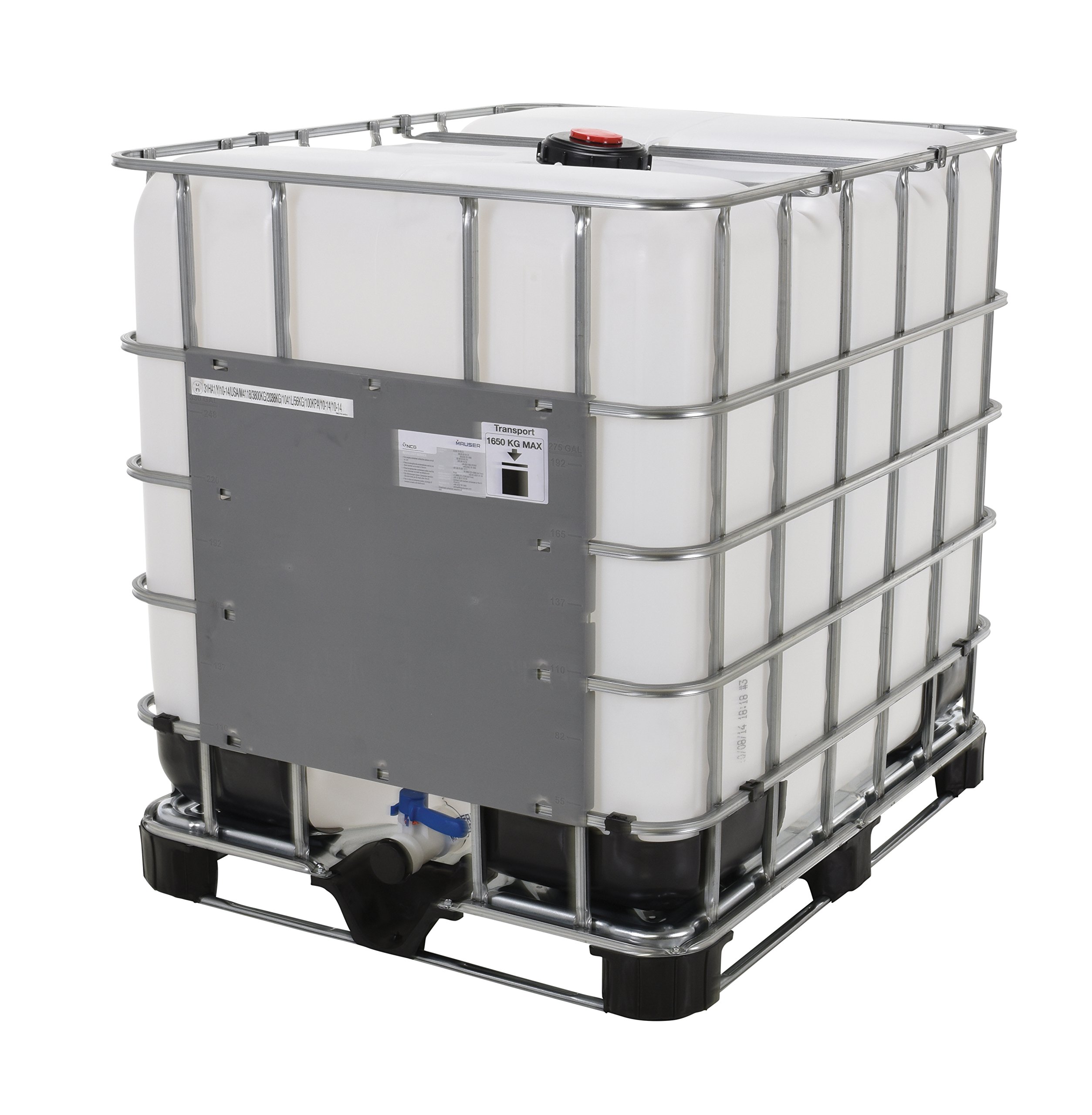 275 Gallon Intermediate Bulk Container (IBC) Tote - Heavy Duty Industrial Storage for Chemicals, Liquids & Bulk Materials | Perfect for Warehouse, Transport & Manufacturing Use