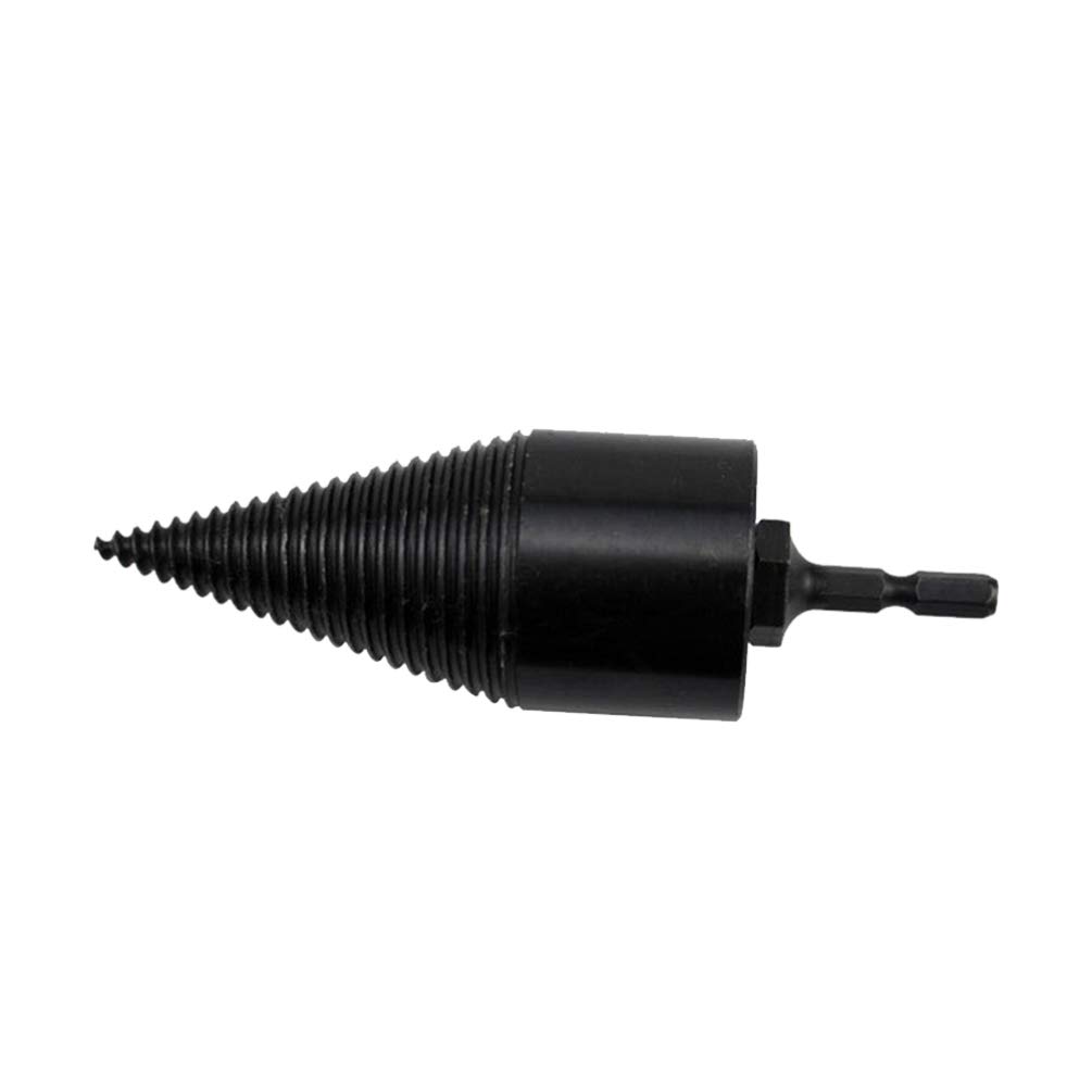 DOITOOL 42mm Heavy Duty Log Splitter Drill Bit - Wood Splitting Cone Driver for Firewood, Screw Cone Drill Bit for Wood Splitting (Large Size) - Perfect for Firewood Preparation, Camping, and DIY Wood Projects