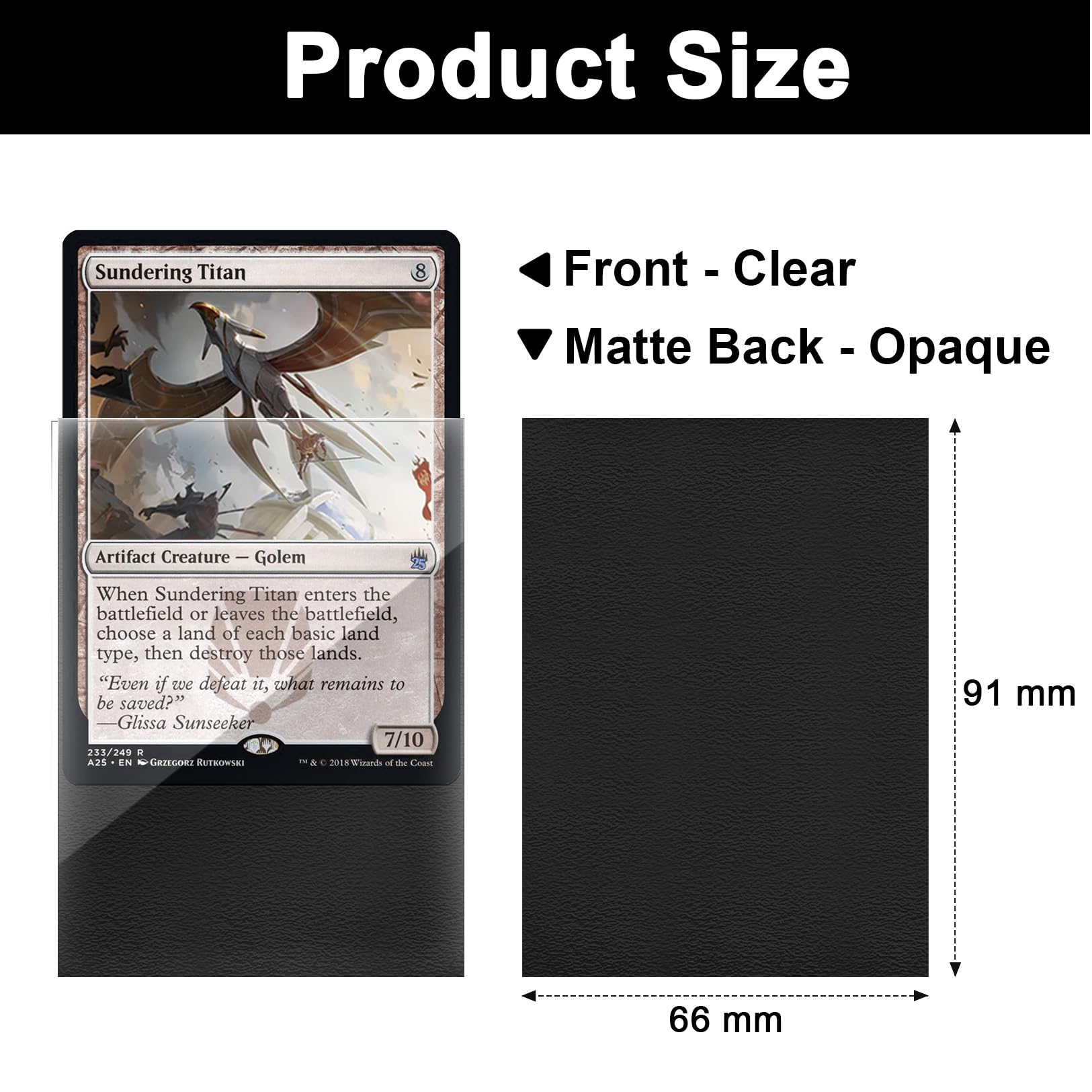 Premium Matte White MTG Card Sleeves 200 Pack - Standard Size Durable Trading Card Protectors with Anti-Slip Finish for Magic The Gathering, Pokemon, Yu-Gi-Oh & Collectible Cards - Perfect for Tournaments, Game Nights & Card Collection Storage by Fabmaker