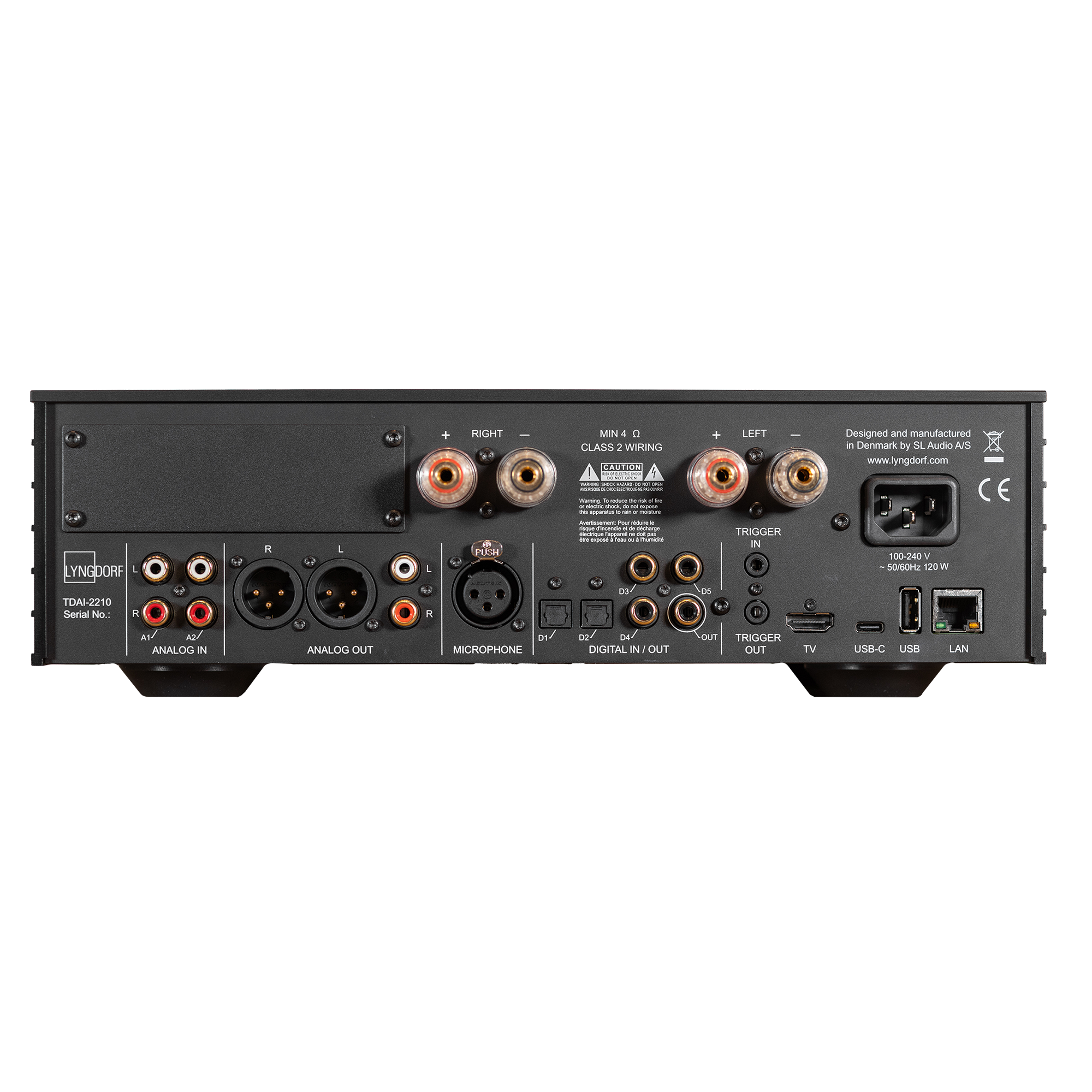 Lyngdorf TDAI 2210 Integrated Amplifier with RoomPerfect Technology - High-End Audio System for Home Theater & Music Listening