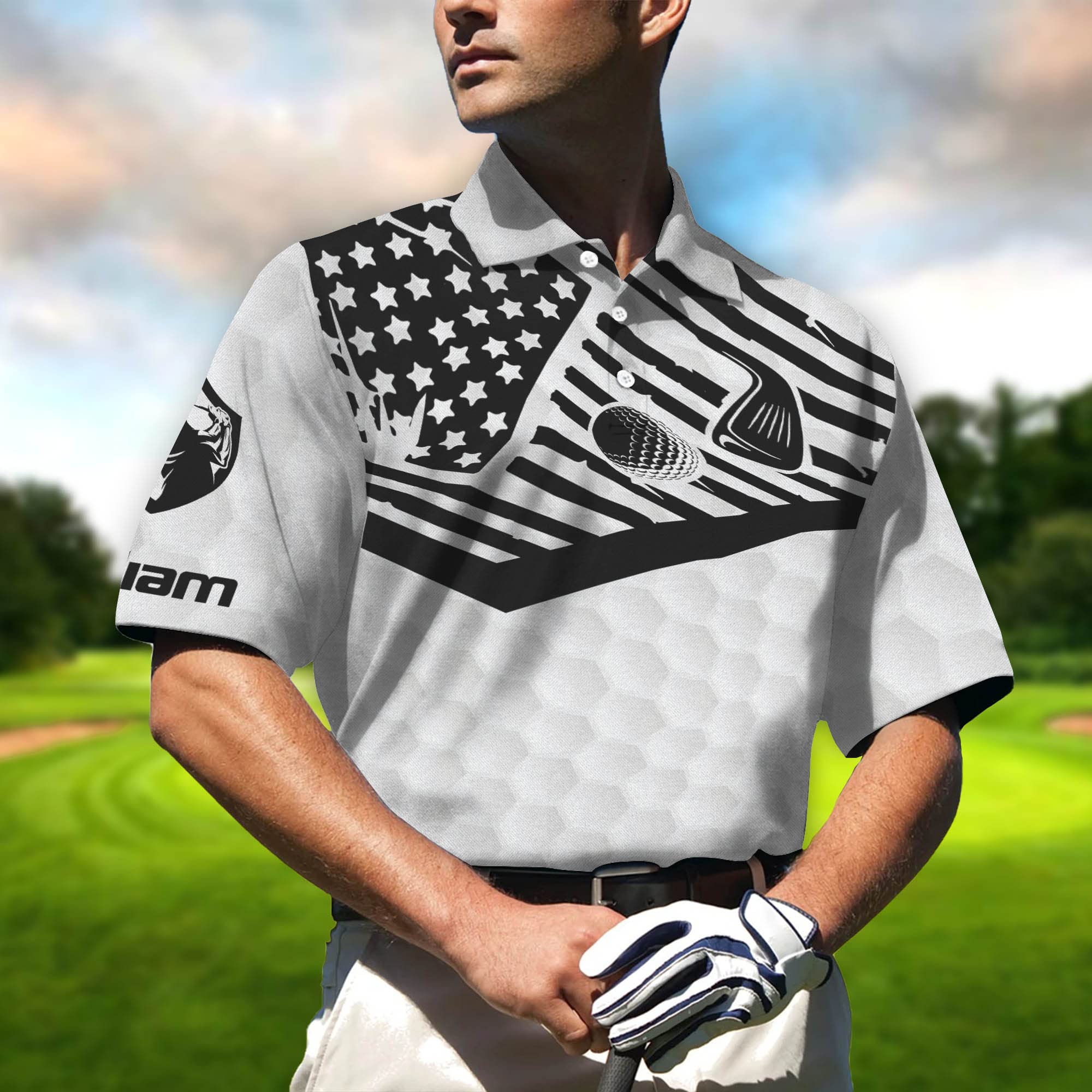 Custom Funny Golf Polo Shirts for Men - Breathable Short Sleeve Dry Fit Performance Shirt | Perfect for Golf Tournaments, Casual Wear & Father's Day Gifts