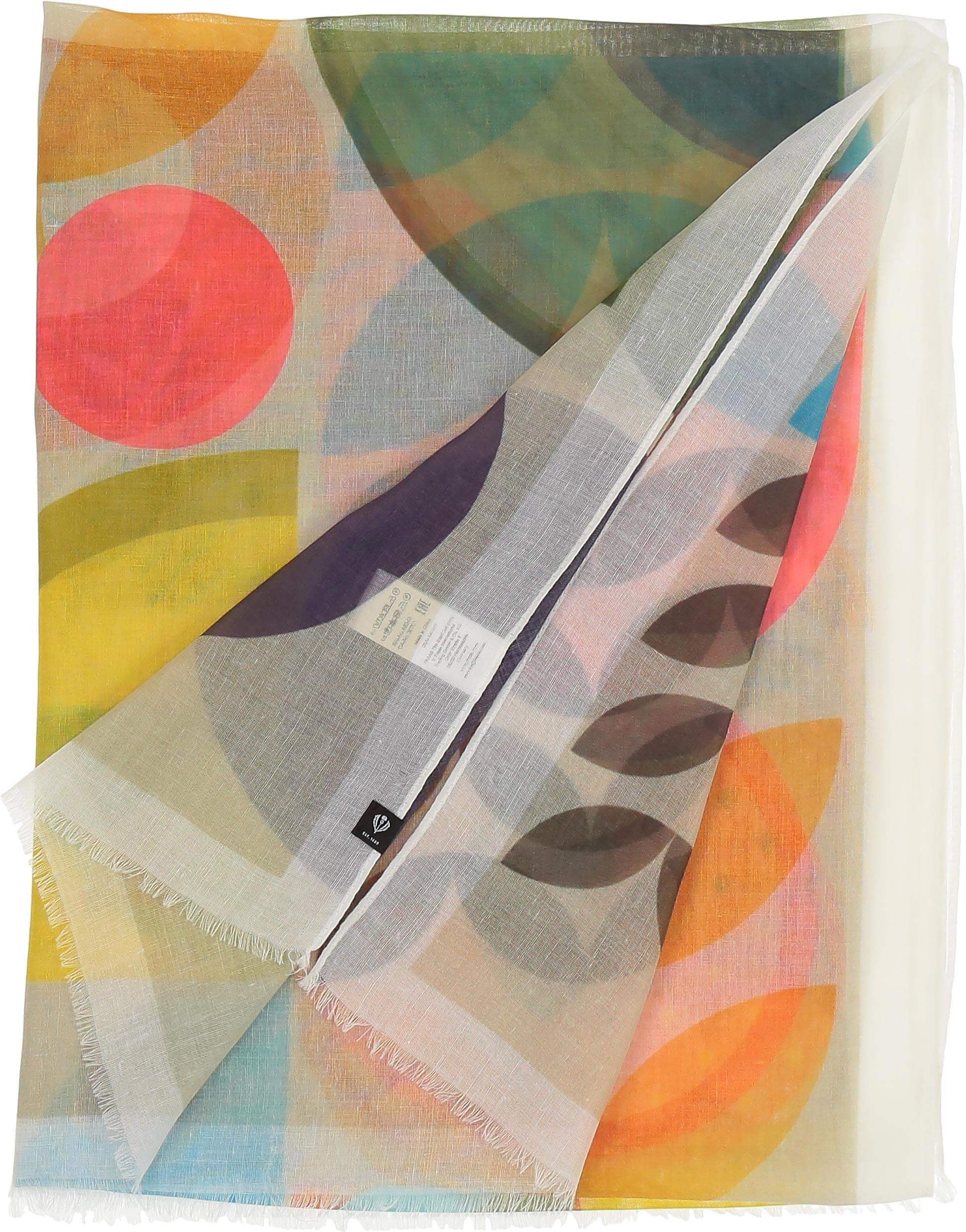 Eco-Friendly Graphic Print Recycled Scarf - Sustainable Fashion Accessory for Women, Men - Perfect for Winter, Fall, Travel & Outdoor Activities