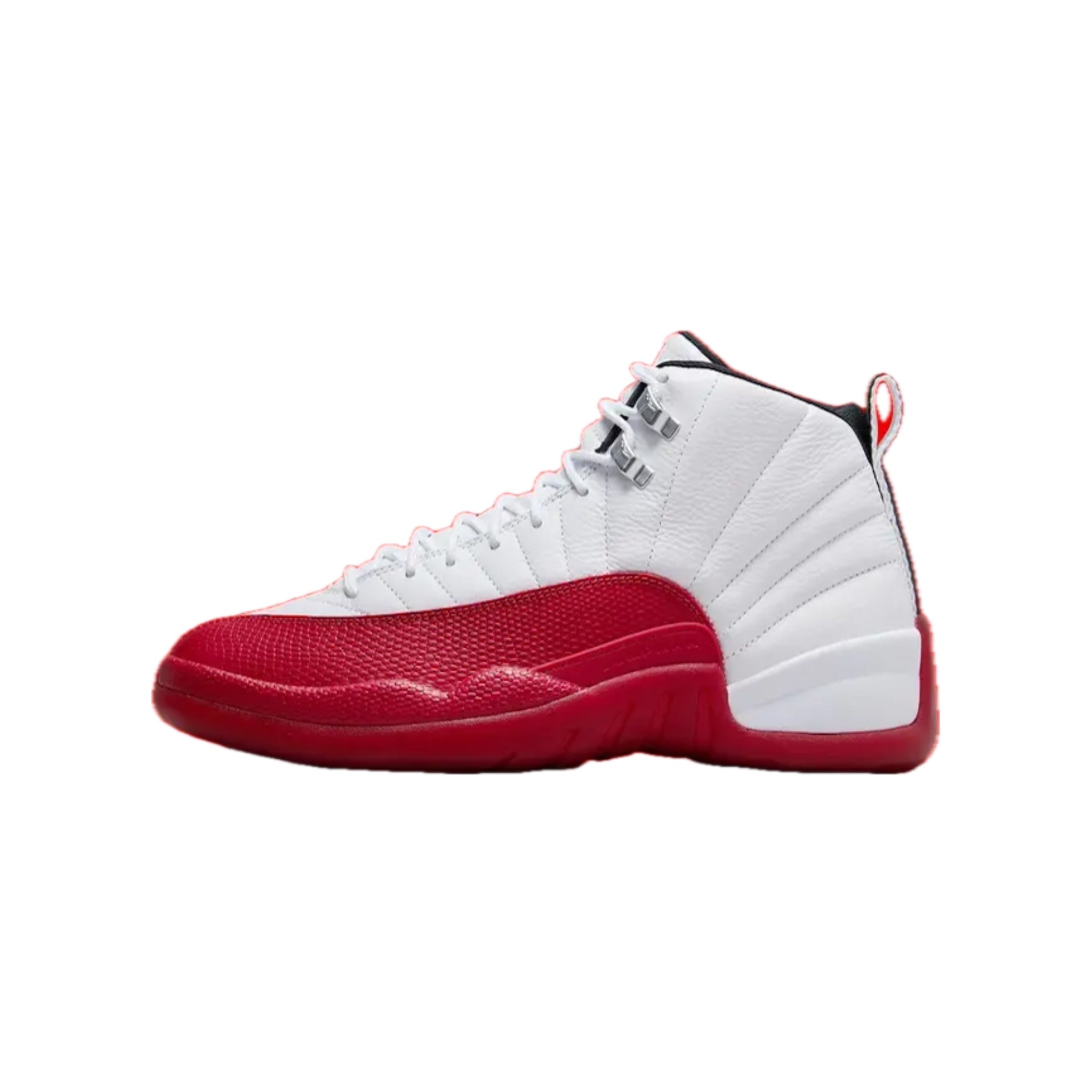 Air Jordan 12 Retro Men's Basketball Shoes - Cherry White Black Varsity Red Colorway | Classic Sneakers for Streetwear, Sports & Casual Outfits