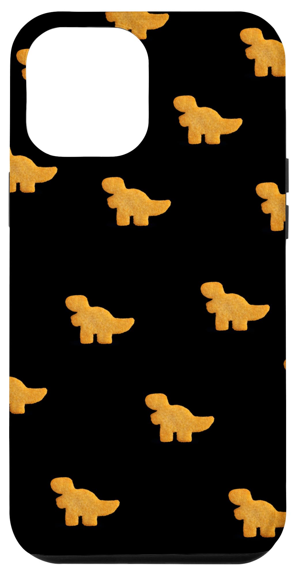 iPhone 12 Pro Max Dino T-Rex Chicken Nugget Pattern Case - Funny Tyrannosaurus Dinosaur Phone Cover for Protection & Style | Perfect for Jurassic Fans, Dino Lovers & Unique Gift Ideas