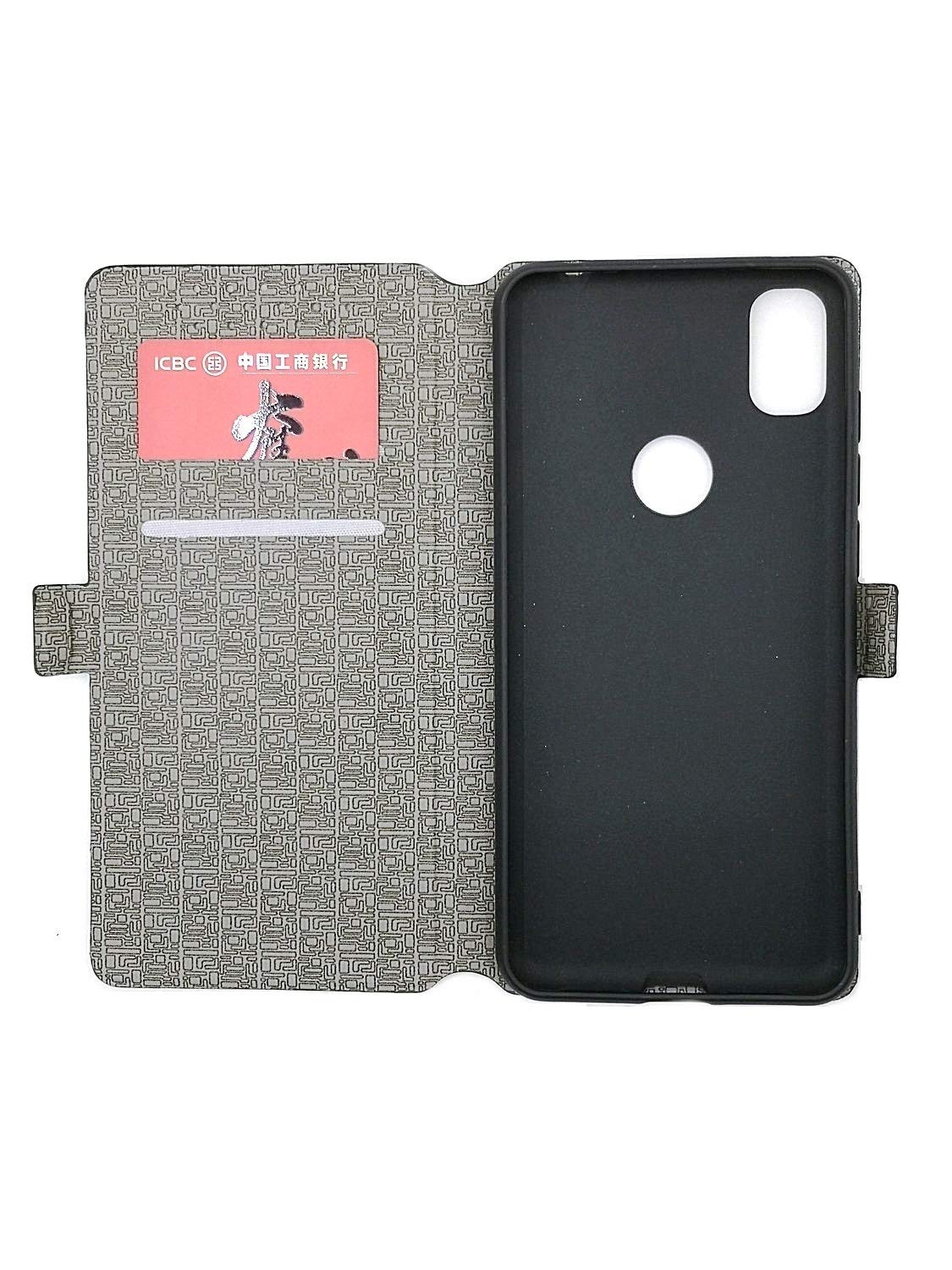 Premium PU Leather Flip Cover Case for TCL REVVL 4 (5007B/5007W/5007Z) - Compatible with T-Mobile REVVL 4 - Stylish Red Protective Phone Case for Daily Use, Work & Travel