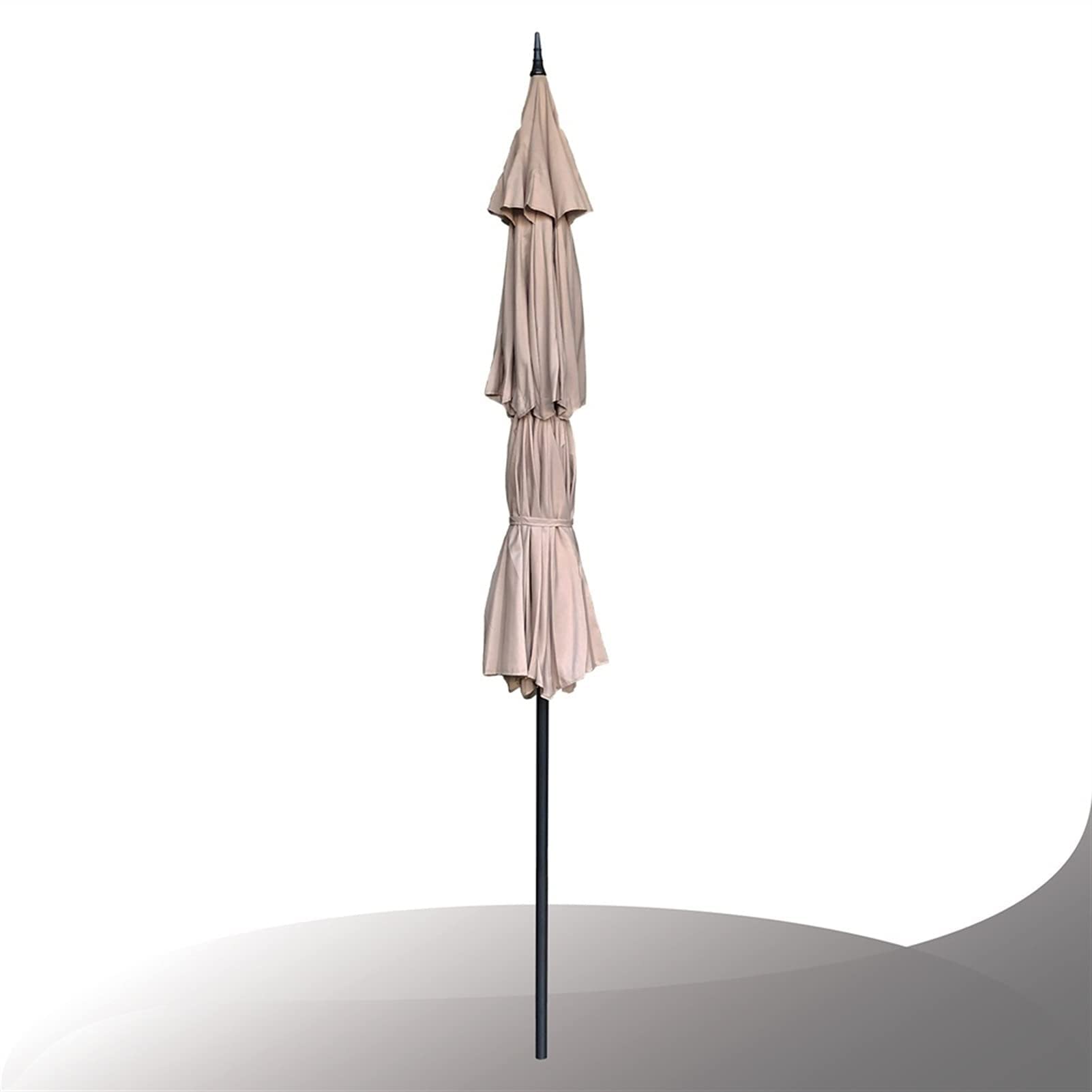 9 Ft Outdoor Patio Umbrella with Crank - Heavy Duty Pagoda Style Sun Shade for Backyard, Pool & Garden - UV Protection & Wind Resistant