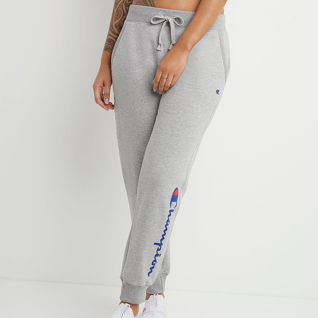 Champion Powerblend Graphic Jogger Pants for Women - Soft Fleece-Lined Sweatpants with Stylish Print | Perfect for Workout, Lounge & Casual Wear