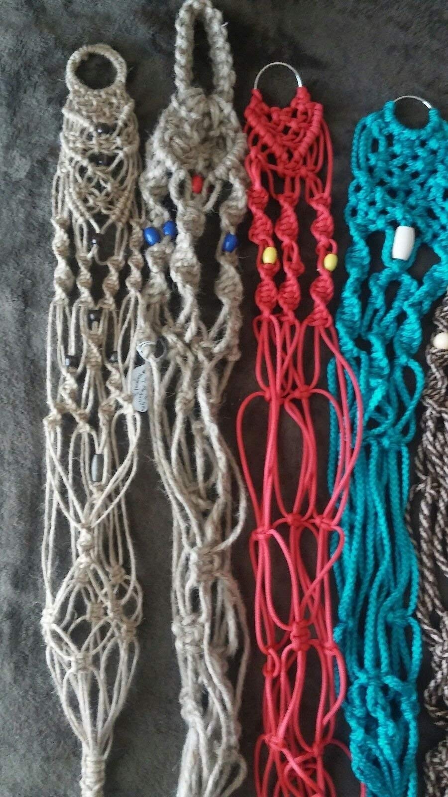 Handmade Macrame Plant Hanger for Indoor & Outdoor Hanging Plants - Boho Home Decor for Living Room, Bedroom, Balcony & Garden