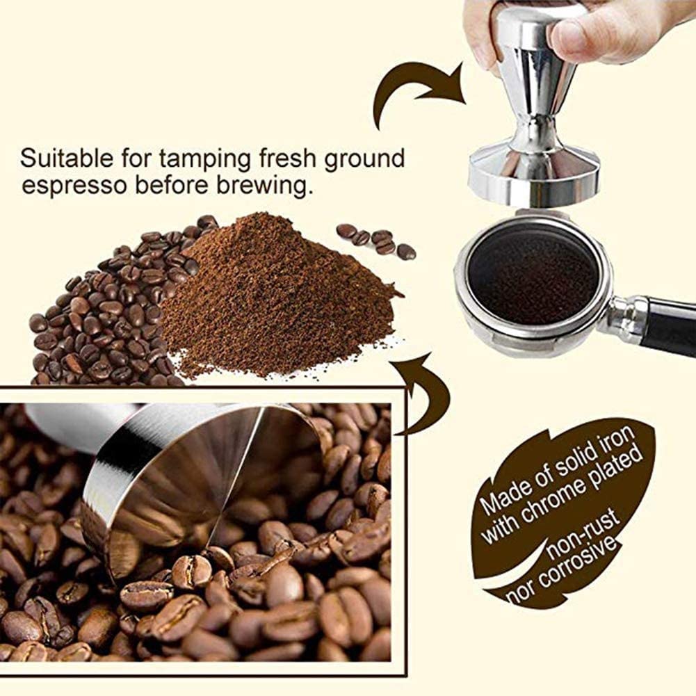 51mm Coffee Tamper - Handmade Espresso Press Powder Hammer for Barista Tools & Accessories - Perfect for Home Brewing & Cafe Use